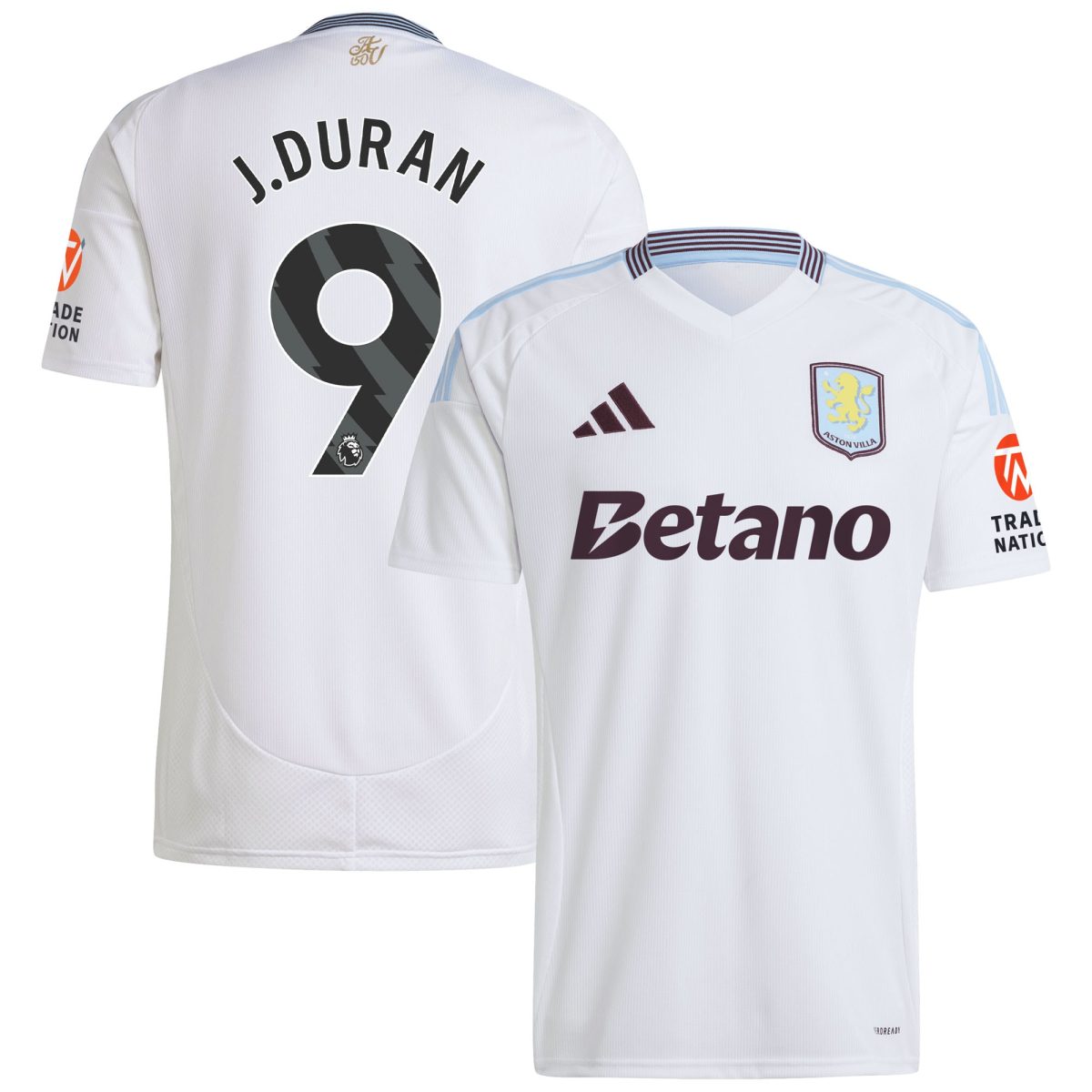 aston villa adidas away shirt 2024-25 with j.duran 9 printing Collection | AVFC Fan Shop Official Jerseys and Shirts