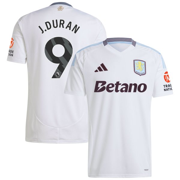 aston villa adidas away shirt 2024-25 with j.duran 9 printing Collection | AVFC Fan Shop Official Jerseys and Shirts