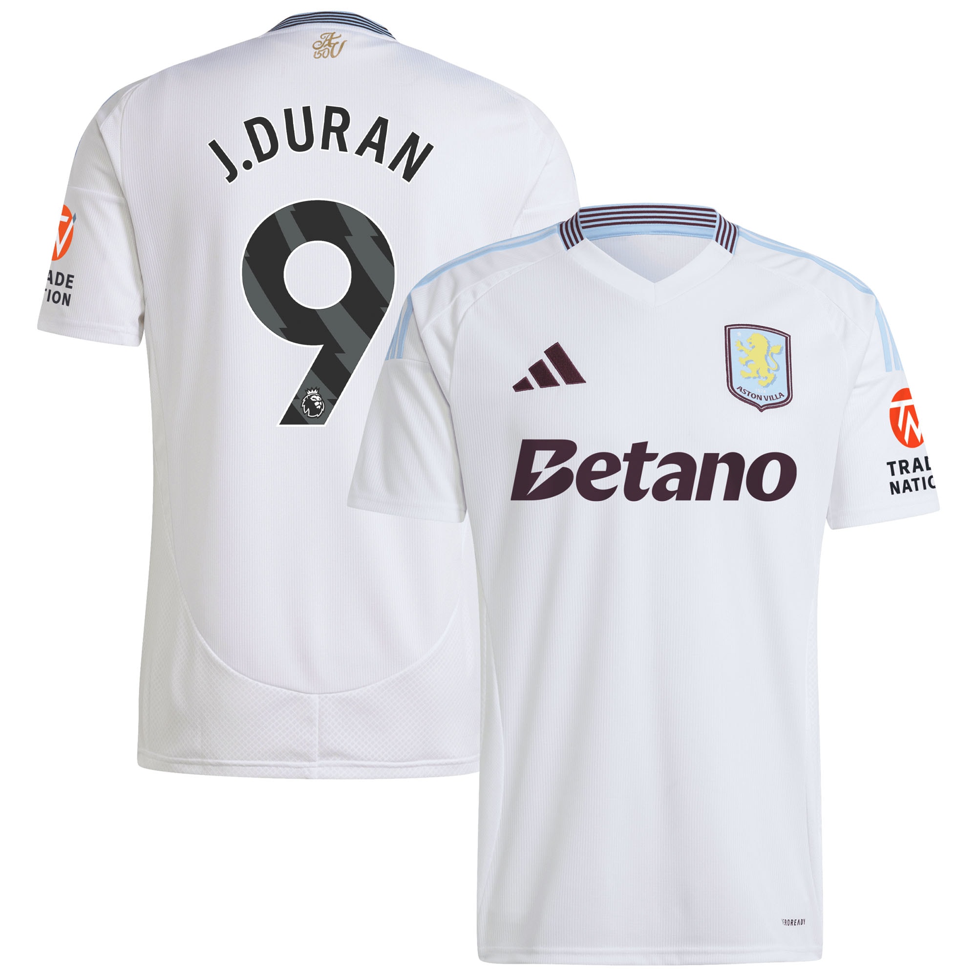aston villa adidas away shirt 2024-25 with j.duran 9 printing Collection | AVFC Fan Shop Official Jerseys and Shirts