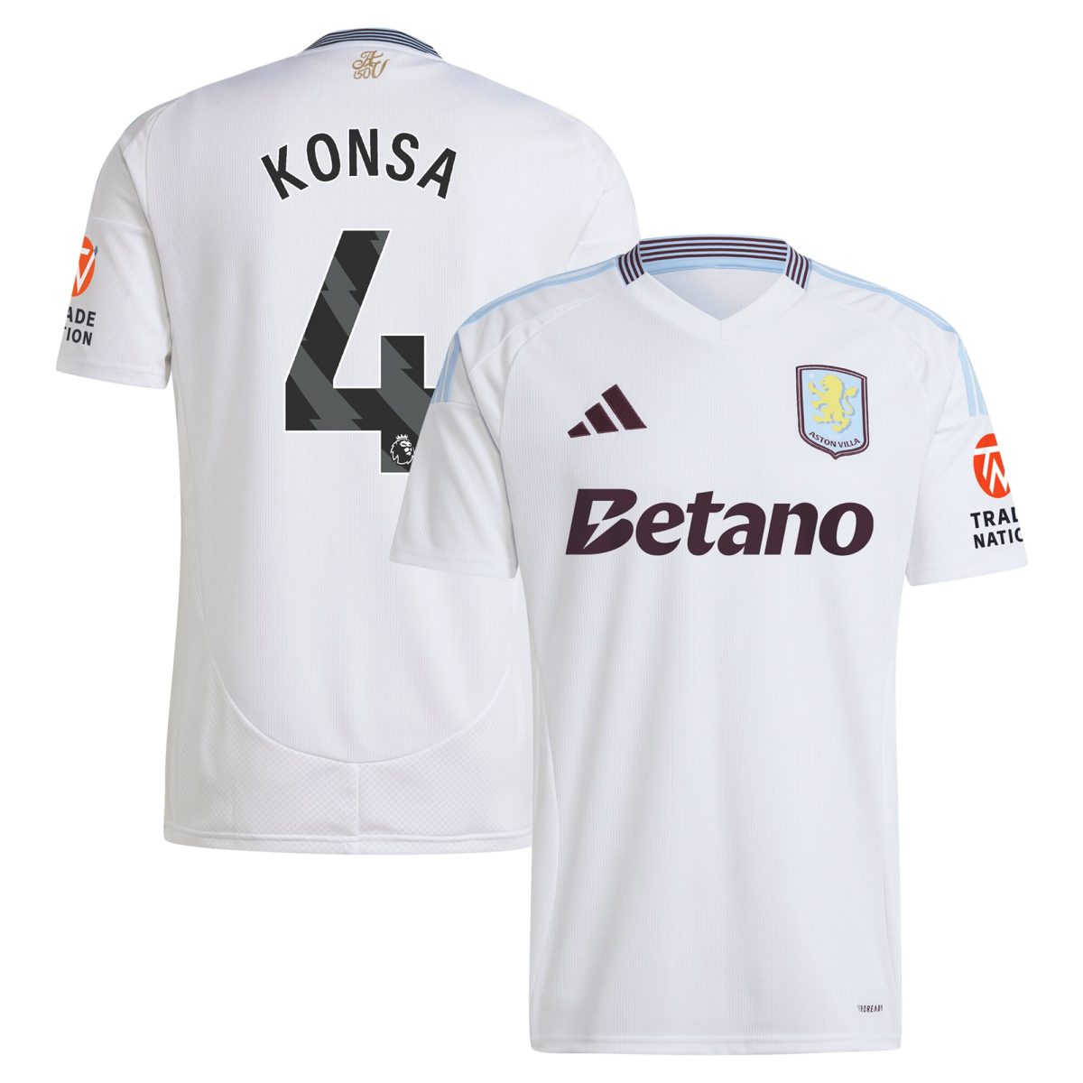 aston villa adidas away shirt 2024-25 with konsa 4 printing Collection | AVFC Fan Shop Official Jerseys and Shirts
