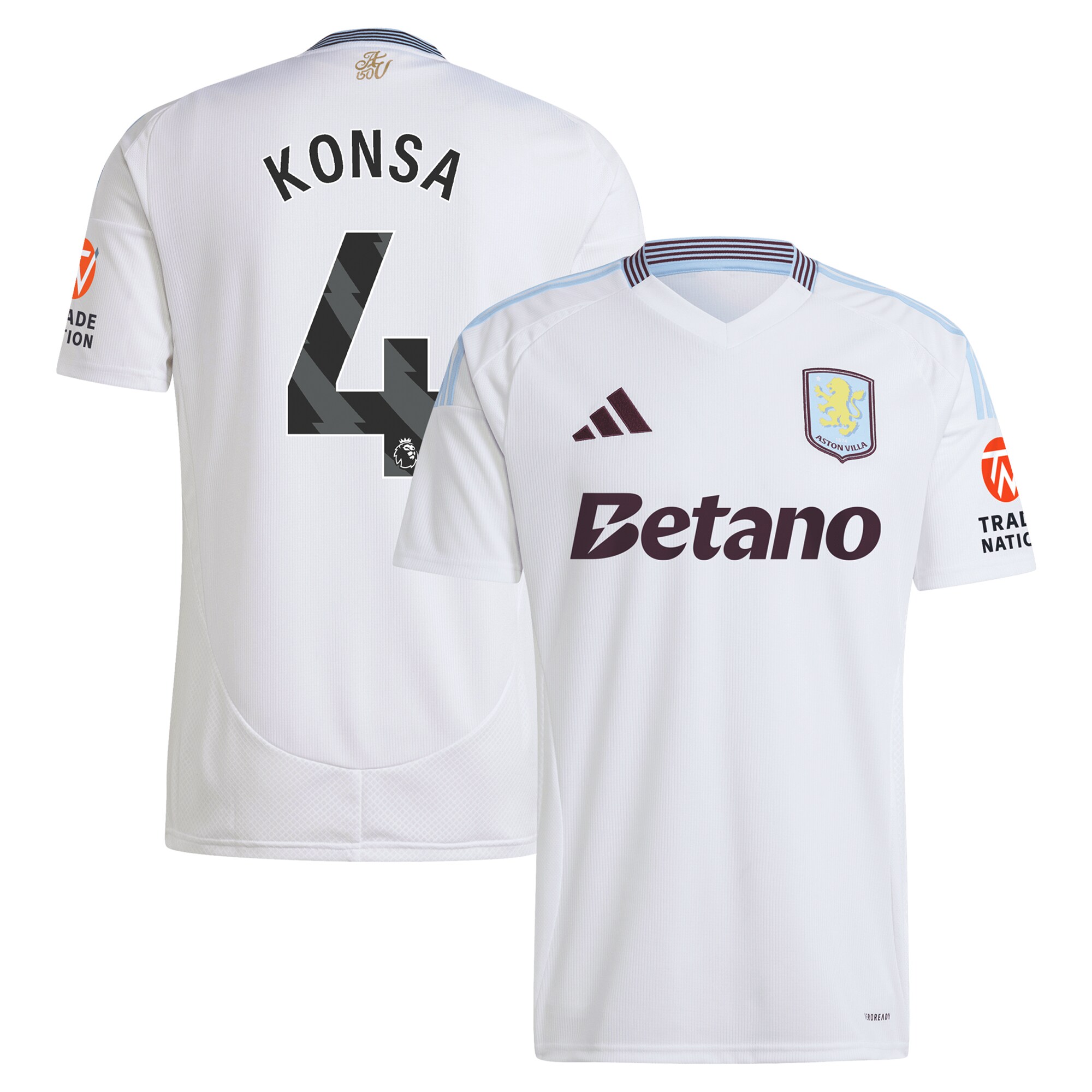 aston villa adidas away shirt 2024-25 with konsa 4 printing Collection | AVFC Fan Shop Official Jerseys and Shirts