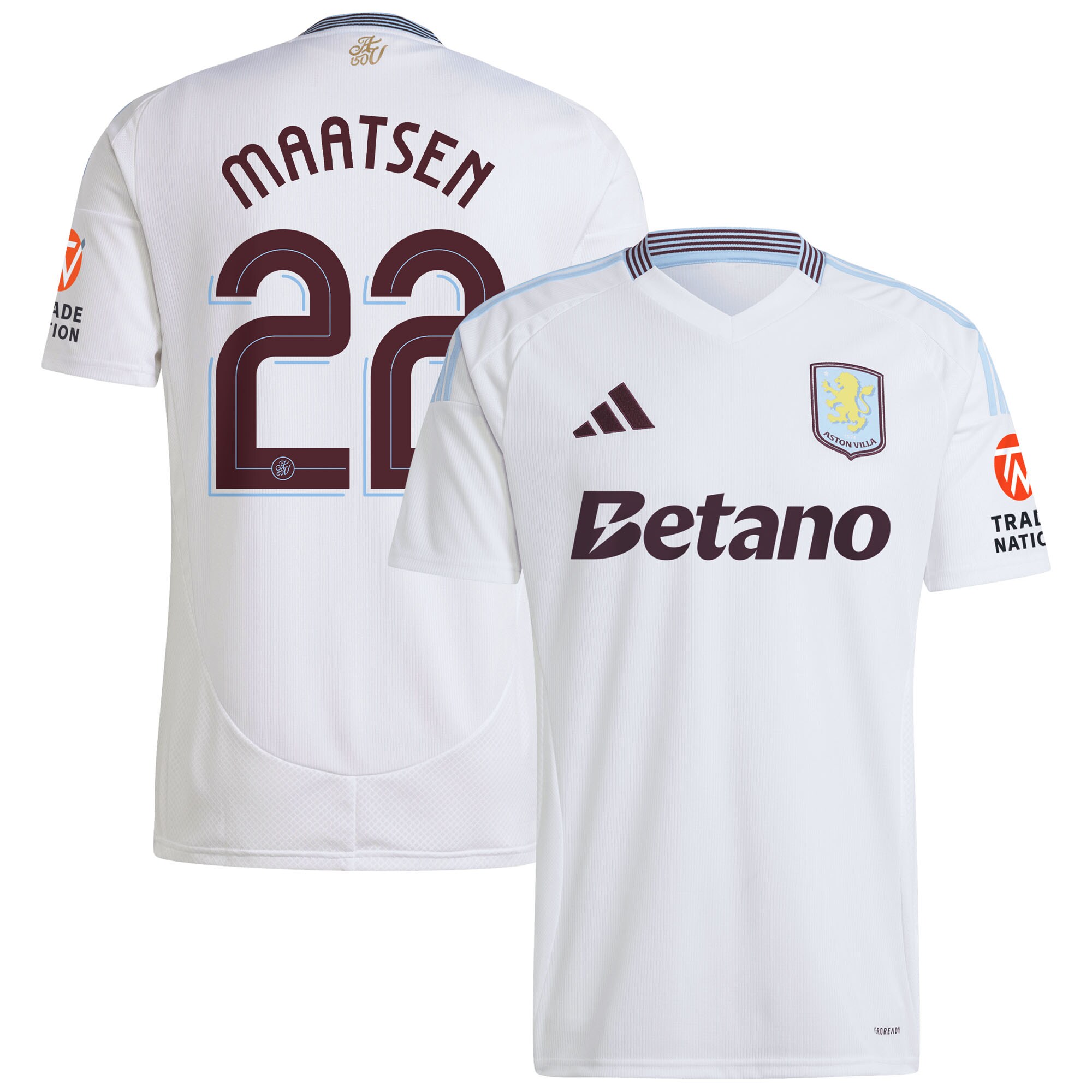 aston villa adidas away shirt 2024-25 with maatsen 22 cup printing Collection | AVFC Fan Shop Official Jerseys and Shirts
