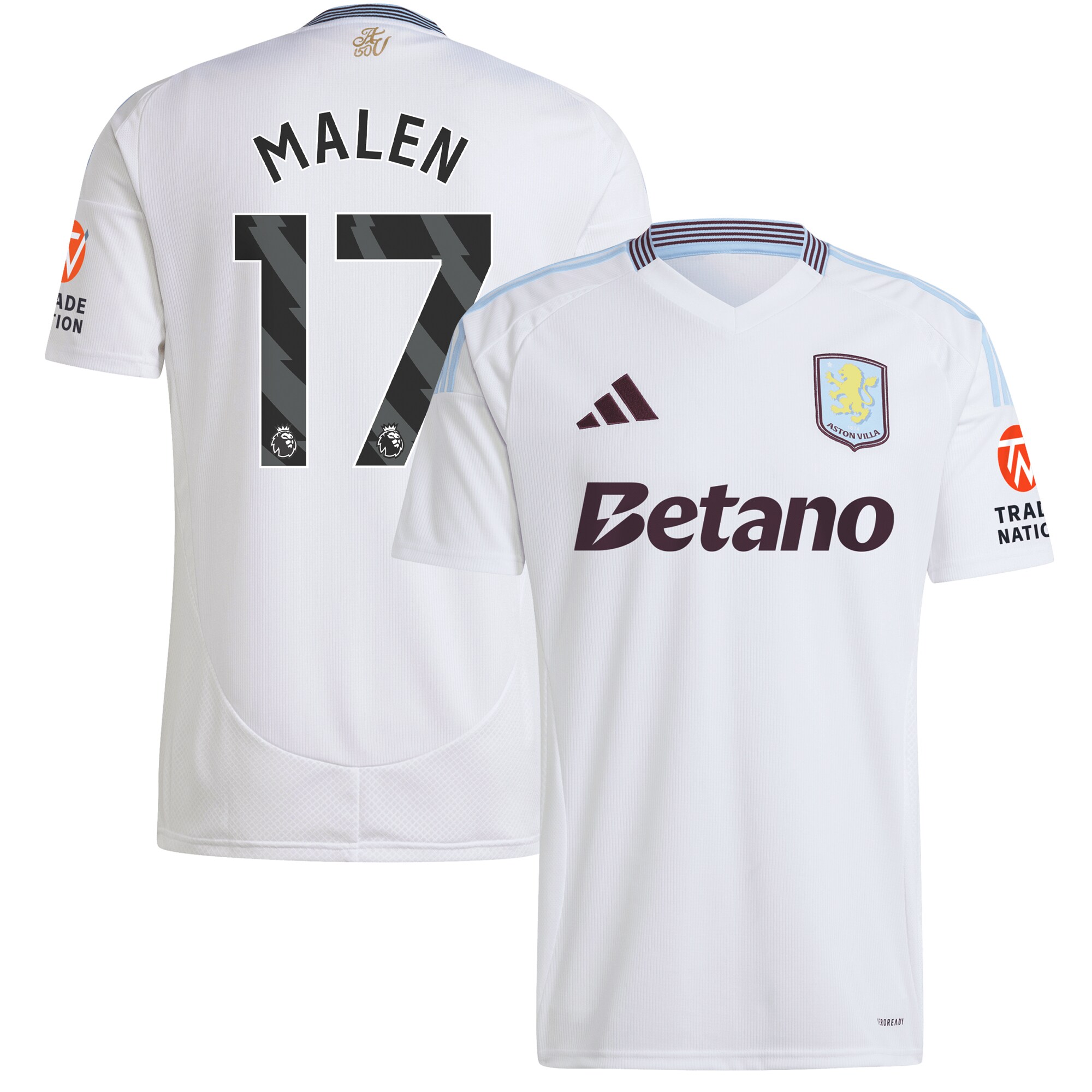 aston villa adidas away shirt 2024-25 with malen 17 printing Collection | AVFC Fan Shop Official Jerseys and Shirts