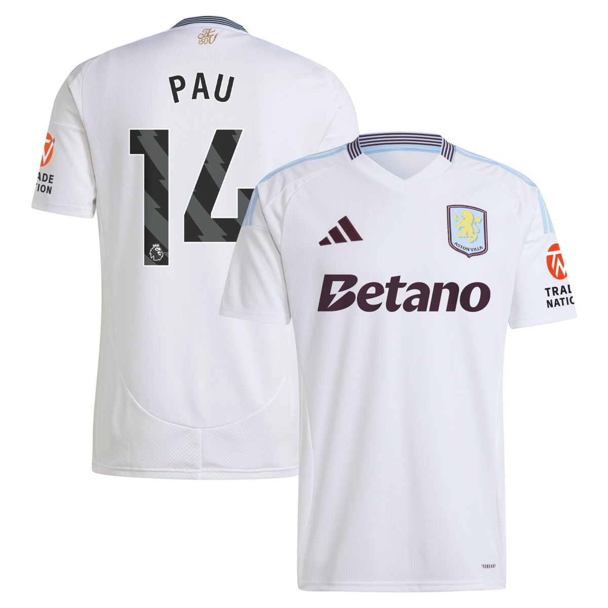 aston villa adidas away shirt 2024-25 with pau 14 printing Collection | AVFC Fan Shop Official Jerseys and Shirts