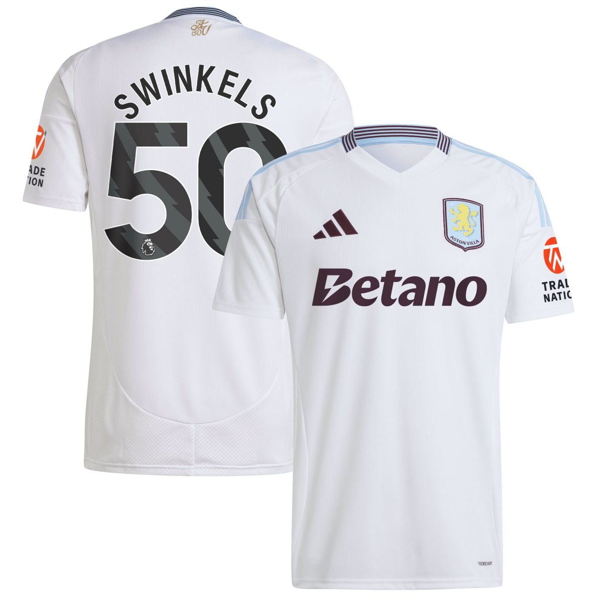 aston villa adidas away shirt 2024-25 with swinkels 50 printing Collection | AVFC Fan Shop Official Jerseys and Shirts