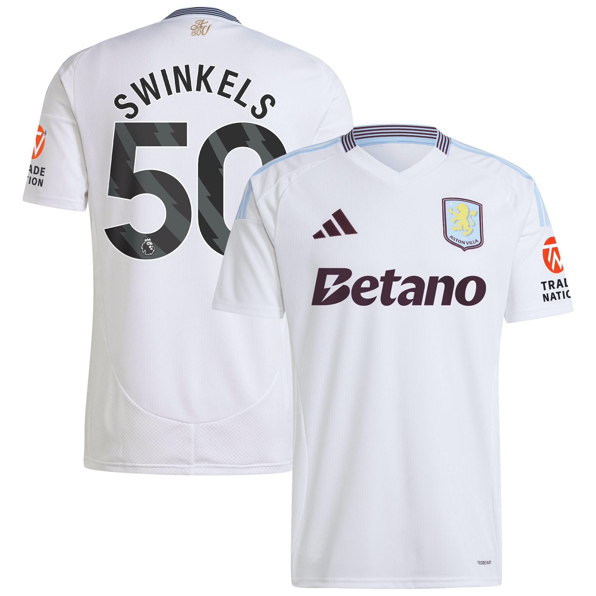 aston villa adidas away shirt 2024-25 with swinkels 50 printing Collection | AVFC Fan Shop Official Jerseys and Shirts