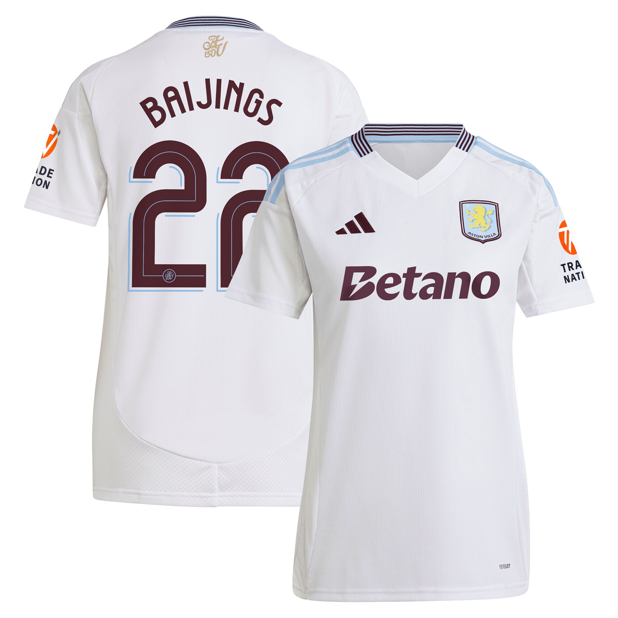 aston villa adidas away shirt 2024-25 – womens with baijings 22 cup printing Collection | AVFC Fan Shop Official Jerseys and Shirts