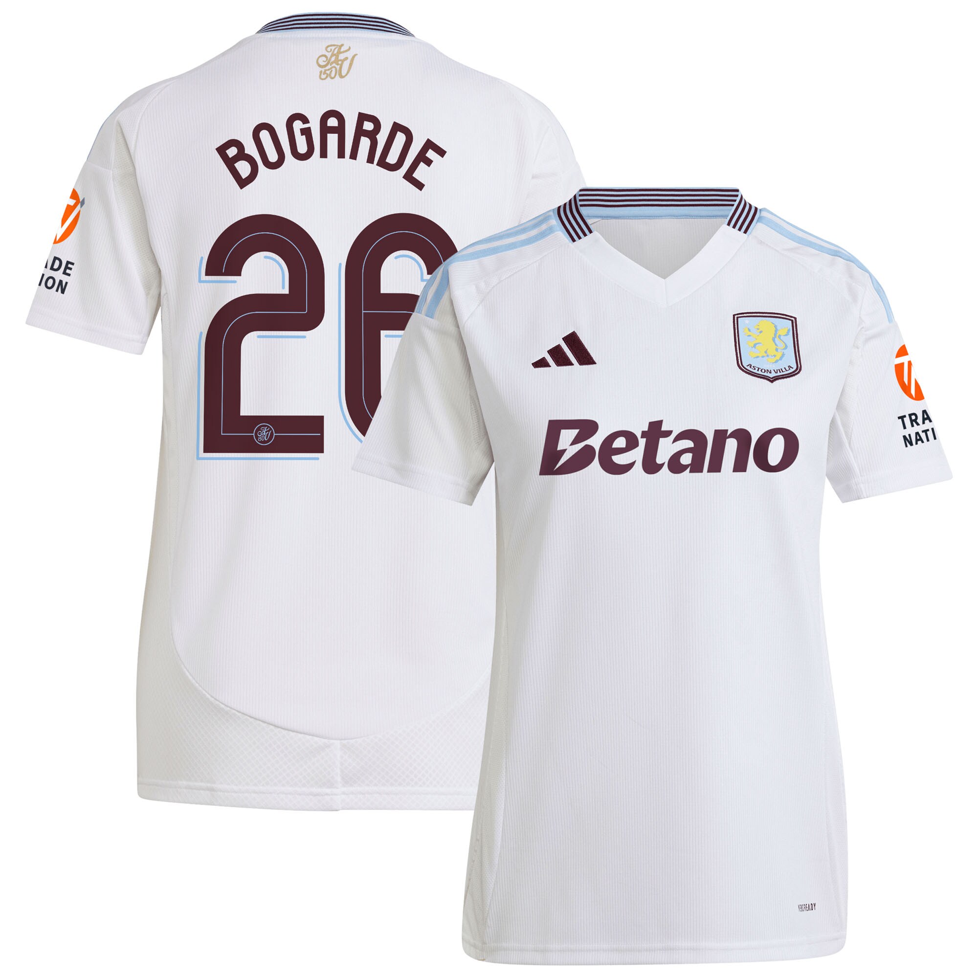 aston villa adidas away shirt 2024-25 – womens with bogarde 26 cup printing Collection | AVFC Fan Shop Official Jerseys and Shirts