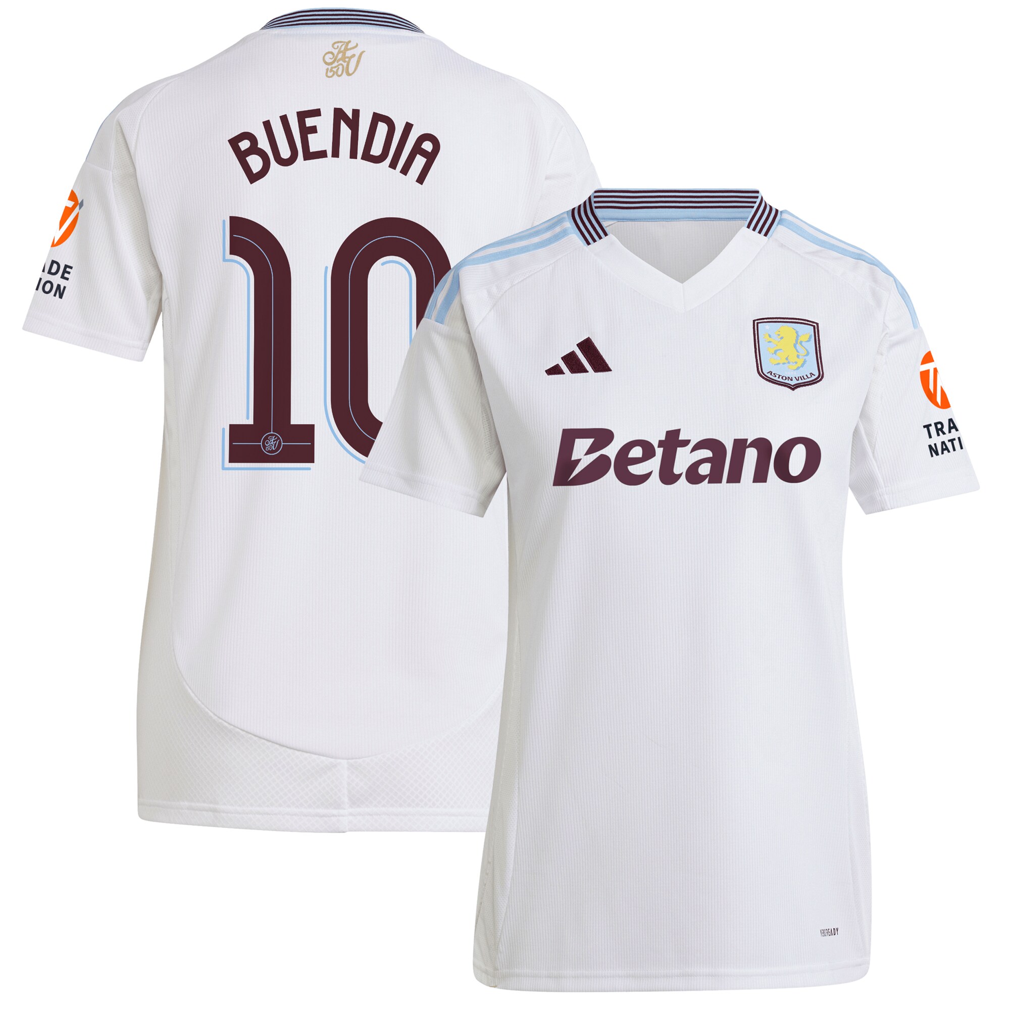 aston villa adidas away shirt 2024-25 – womens with buendia 10 cup printing Collection | AVFC Fan Shop Official Jerseys and Shirts