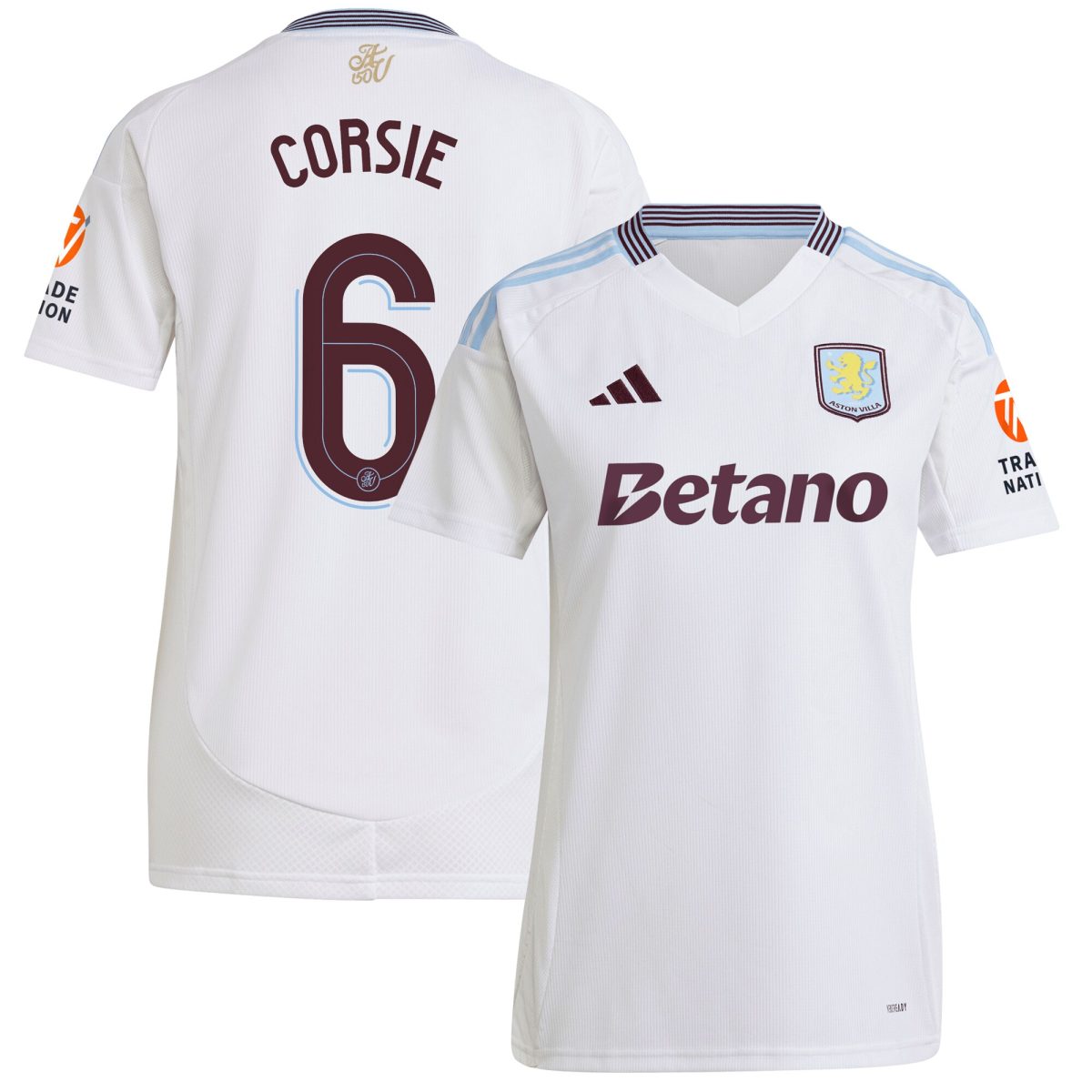 aston villa adidas away shirt 2024-25 – womens with corsie 6 cup printing Collection | AVFC Fan Shop Official Jerseys and Shirts