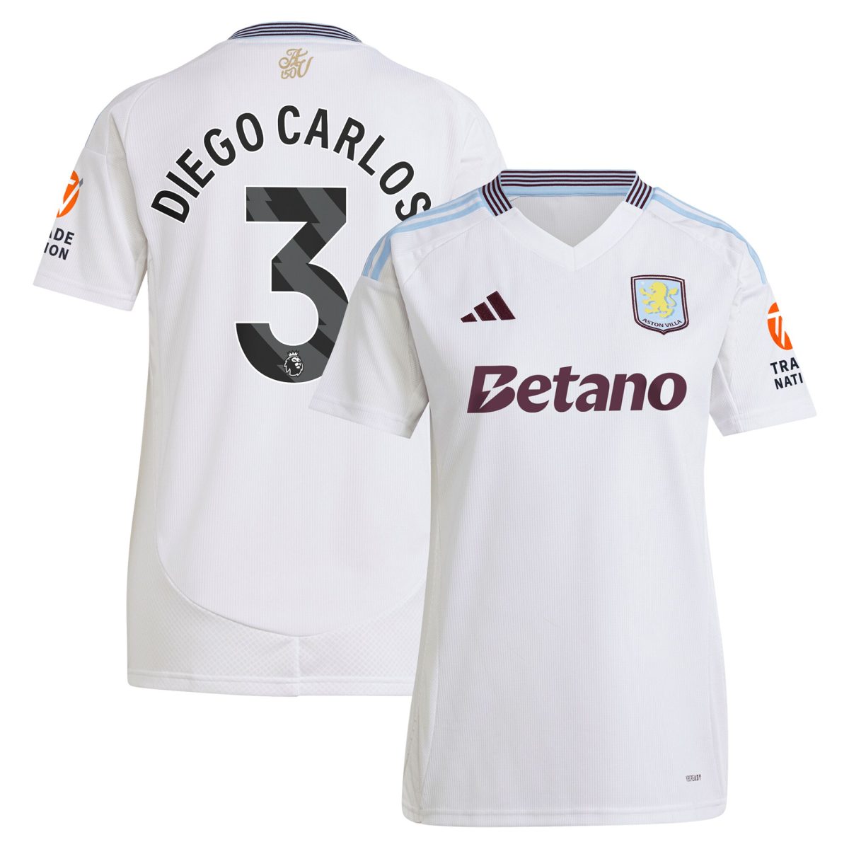 aston villa adidas away shirt 2024-25 – womens with diego carlos 3 printing Collection | AVFC Fan Shop Official Jerseys and Shirts