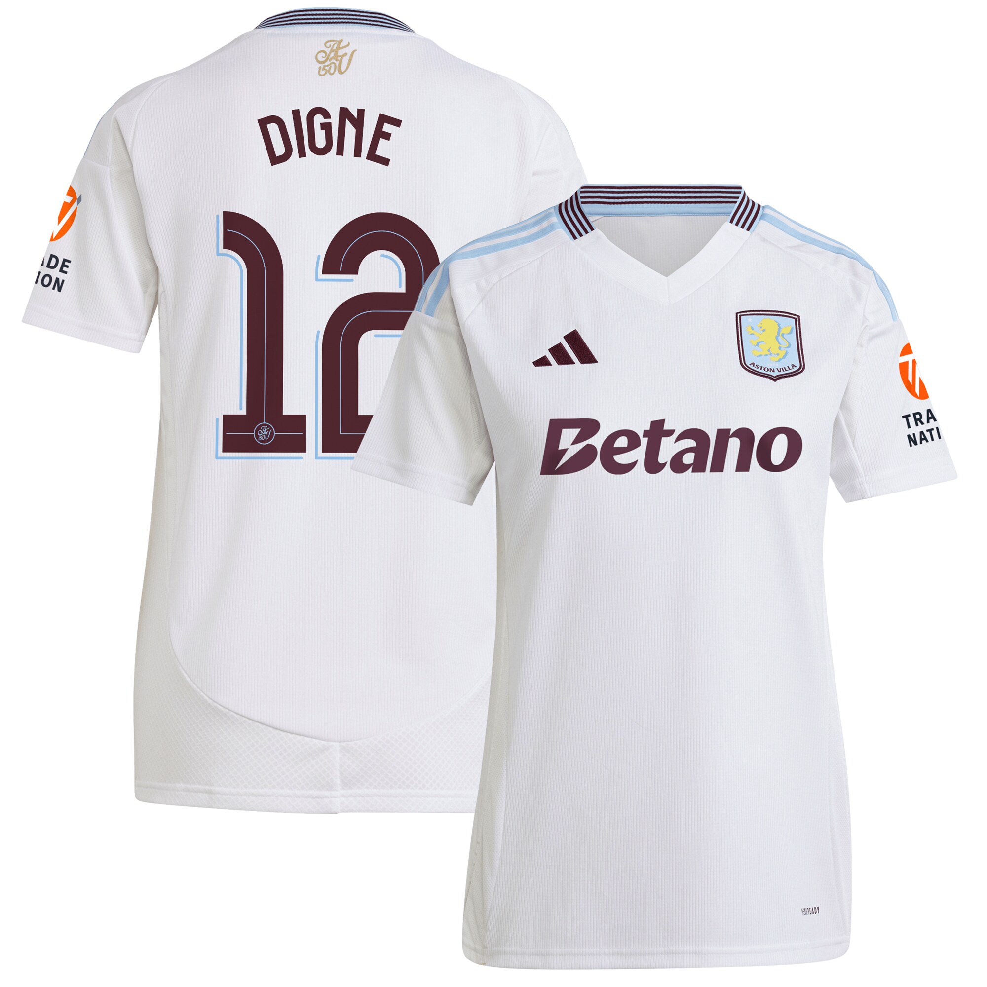 aston villa adidas away shirt 2024-25 – womens with digne 12 cup printing Collection | AVFC Fan Shop Official Jerseys and Shirts