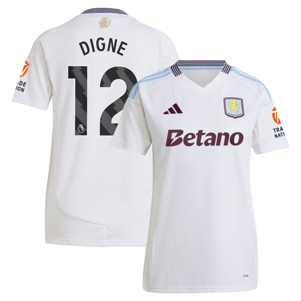 aston villa adidas away shirt 2024-25 – womens with digne 12 printing Collection | AVFC Fan Shop Official Jerseys and Shirts