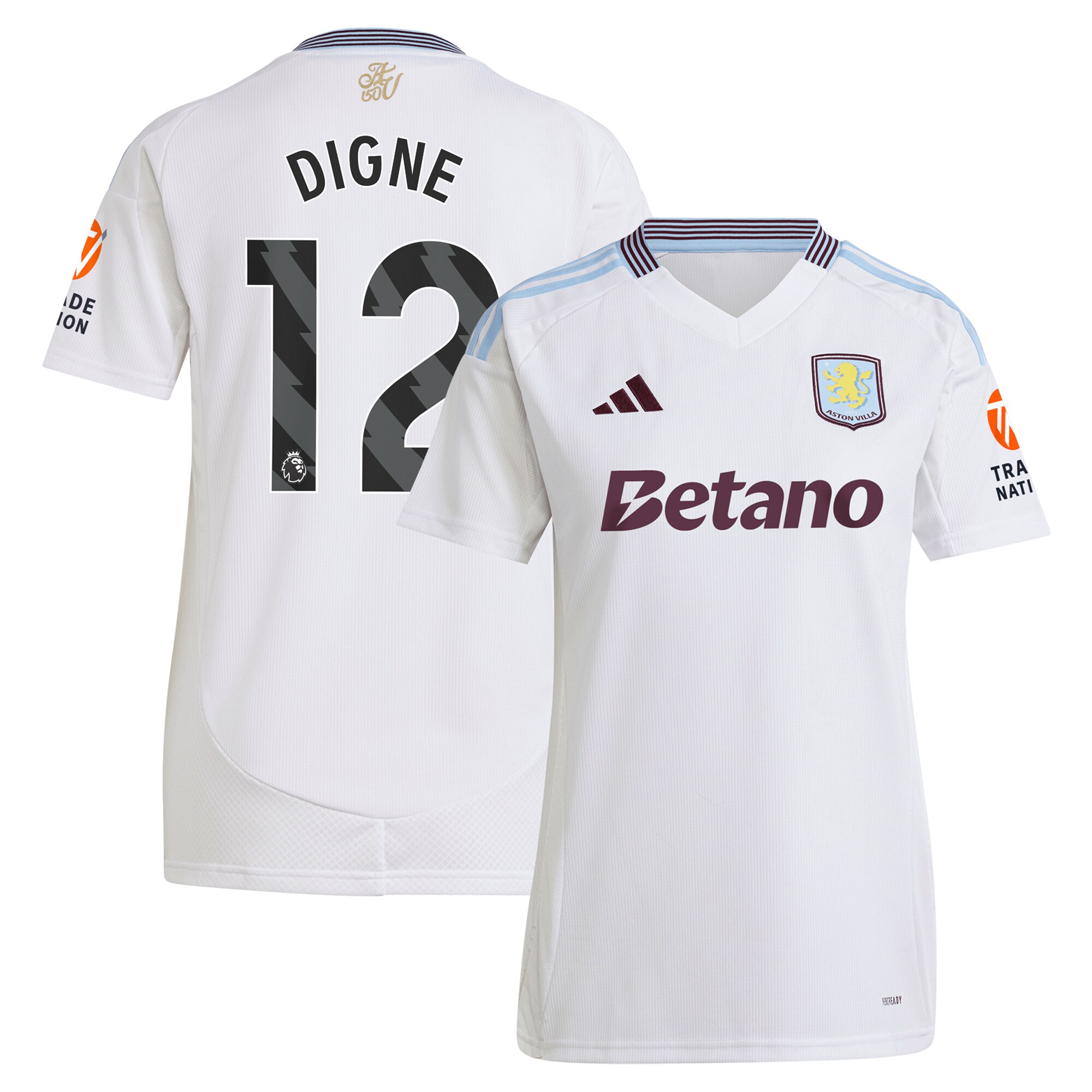 aston villa adidas away shirt 2024-25 – womens with digne 12 printing Collection | AVFC Fan Shop Official Jerseys and Shirts