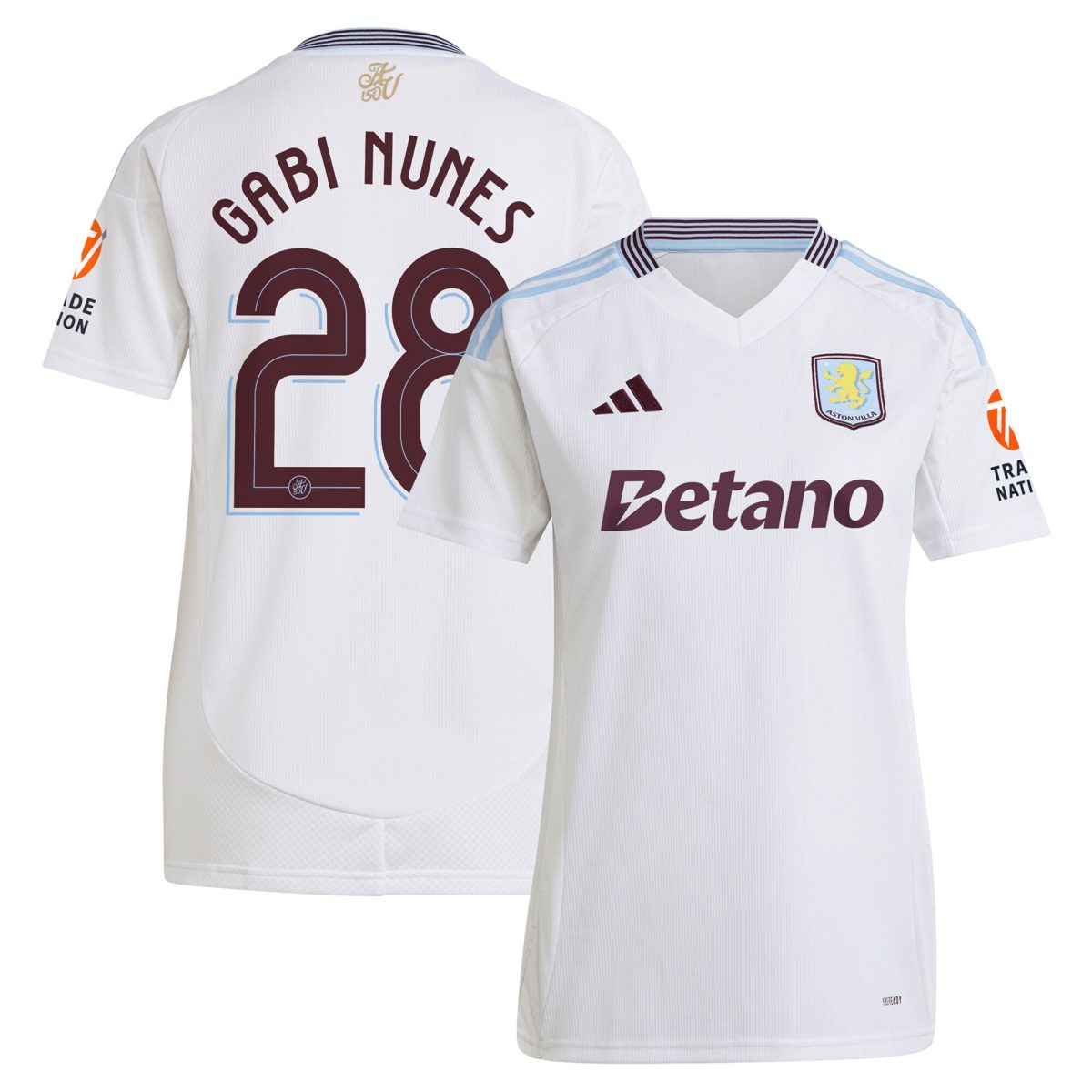 aston villa adidas away shirt 2024-25 – womens with gabi nunes 28 cup printing Collection | AVFC Fan Shop Official Jerseys and Shirts