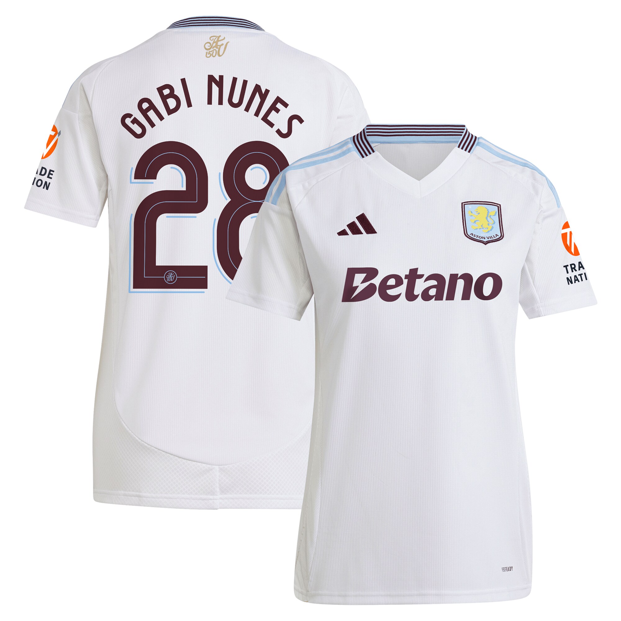 aston villa adidas away shirt 2024-25 – womens with gabi nunes 28 cup printing Collection | AVFC Fan Shop Official Jerseys and Shirts