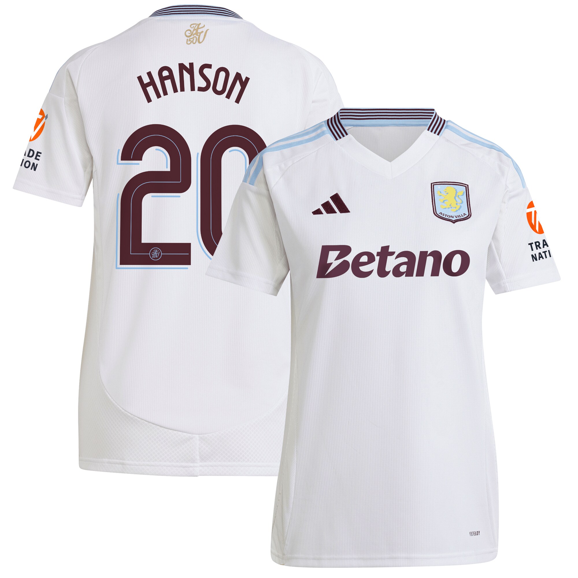 aston villa adidas away shirt 2024-25 – womens with hanson 20 cup printing Collection | AVFC Fan Shop Official Jerseys and Shirts