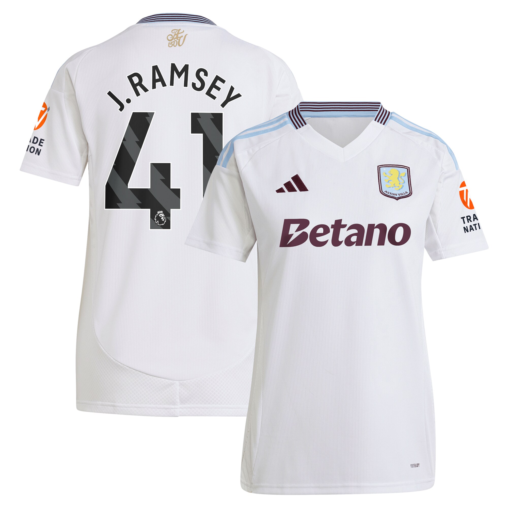 aston villa adidas away shirt 2024-25 – womens with j. ramsey 41 printing Collection | AVFC Fan Shop Official Jerseys and Shirts