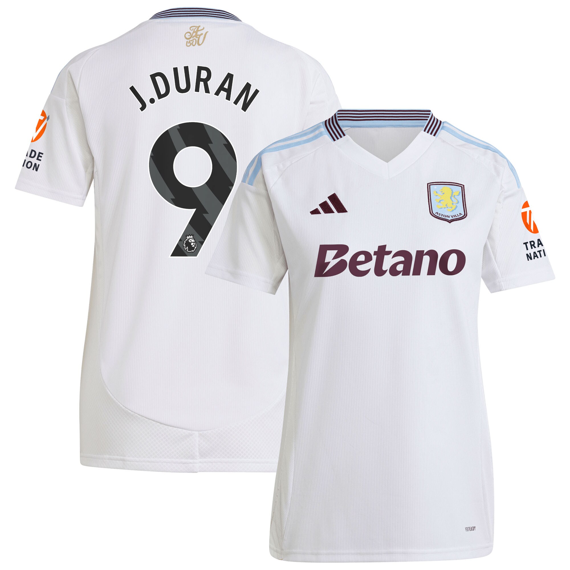 aston villa adidas away shirt 2024-25 – womens with j.duran 9 printing Collection | AVFC Fan Shop Official Jerseys and Shirts