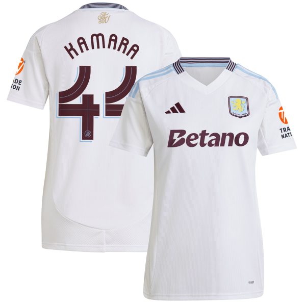 aston villa adidas away shirt 2024-25 – womens with kamara 44 cup printing Collection | AVFC Fan Shop Official Jerseys and Shirts