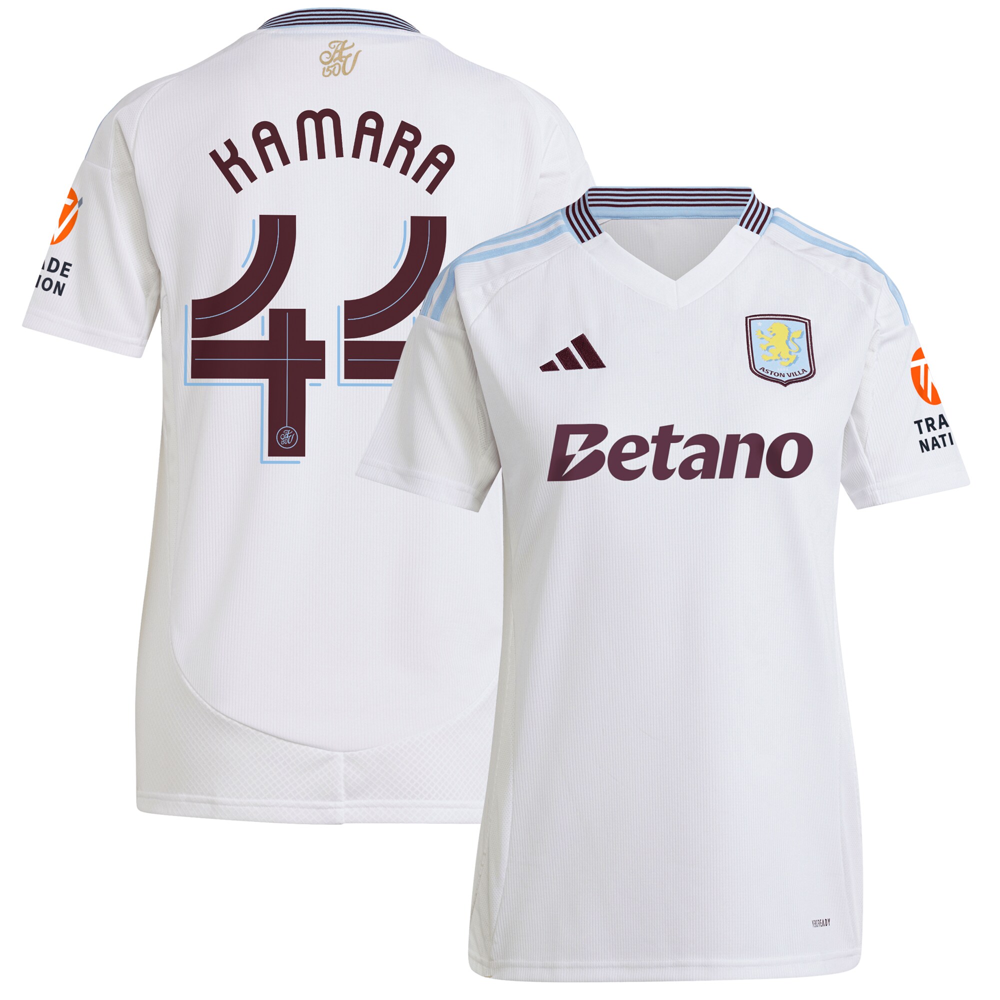 aston villa adidas away shirt 2024-25 – womens with kamara 44 cup printing Collection | AVFC Fan Shop Official Jerseys and Shirts