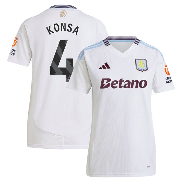 aston villa adidas away shirt 2024-25 – womens with konsa 4 printing Collection | AVFC Fan Shop Official Jerseys and Shirts