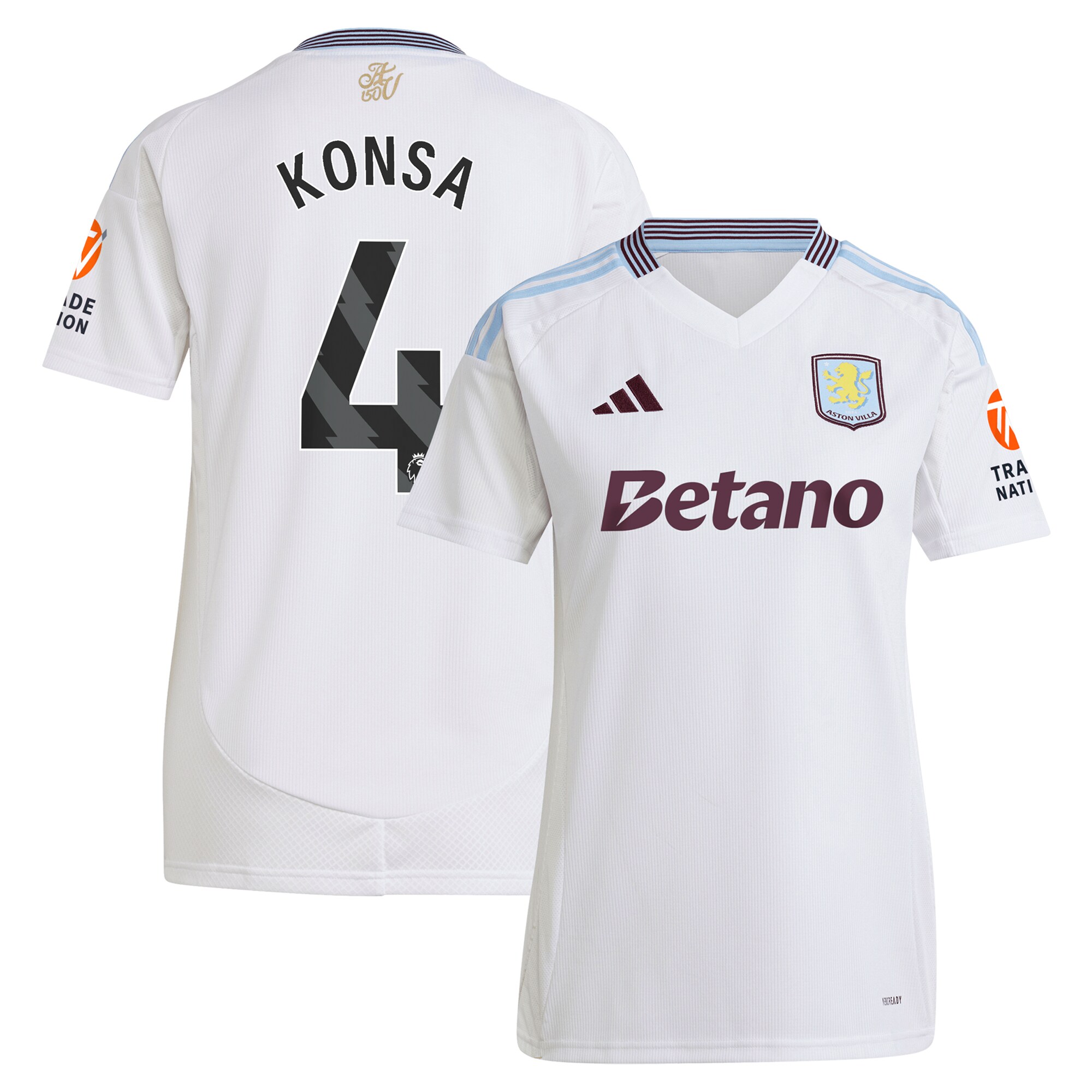 aston villa adidas away shirt 2024-25 – womens with konsa 4 printing Collection | AVFC Fan Shop Official Jerseys and Shirts