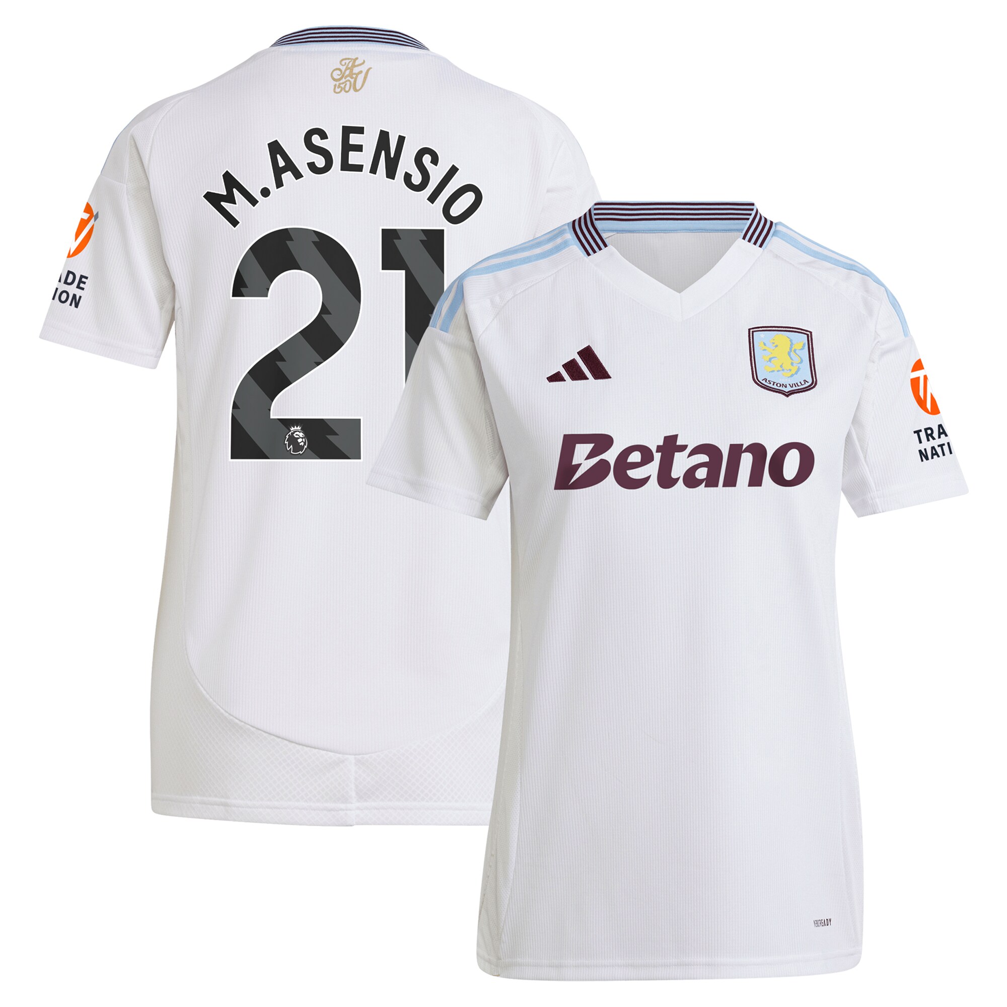 aston villa adidas away shirt 2024-25 – womens with m.asensio 21 printing Collection | AVFC Fan Shop Official Jerseys and Shirts