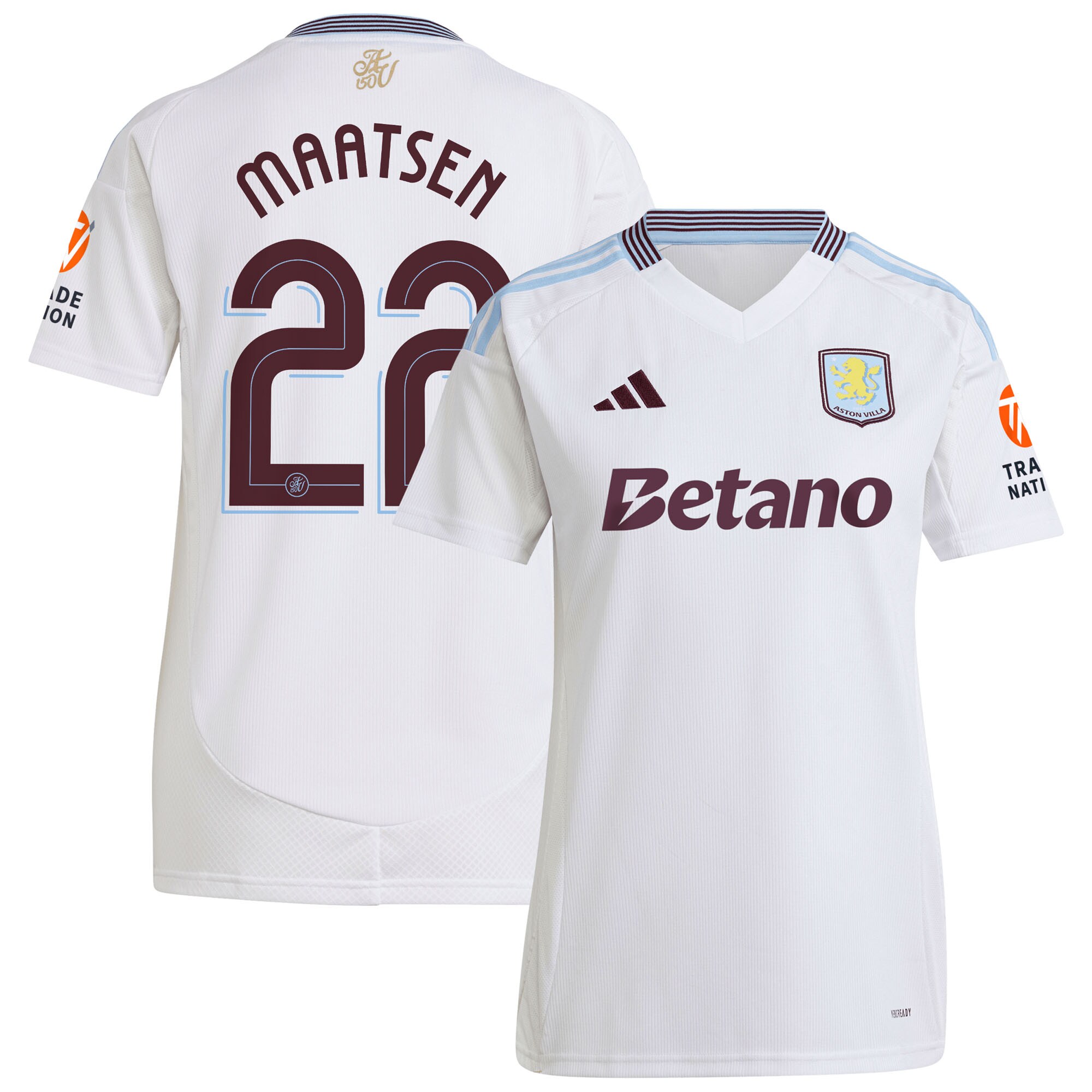 aston villa adidas away shirt 2024-25 – womens with maatsen 22 cup printing Collection | AVFC Fan Shop Official Jerseys and Shirts