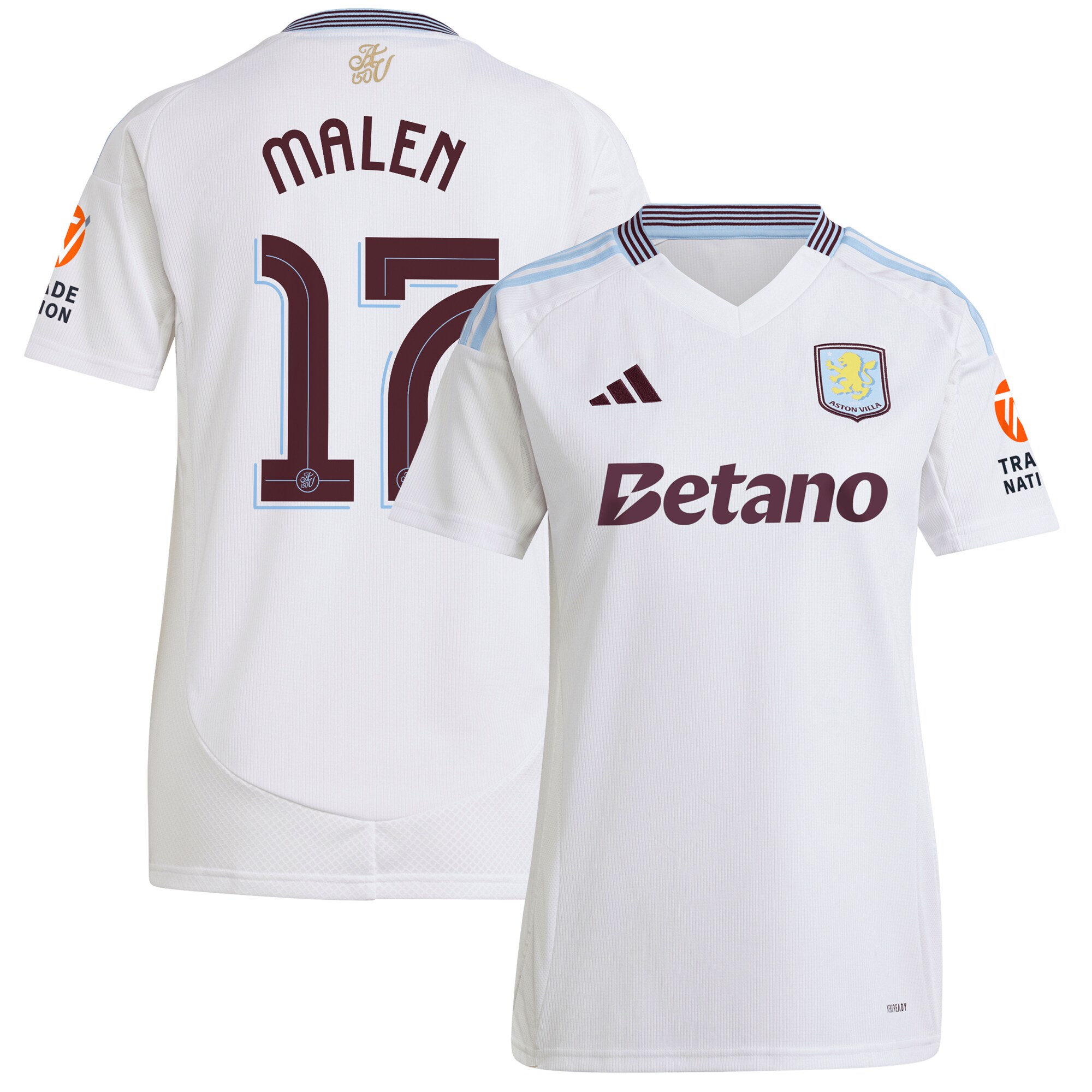 aston villa adidas away shirt 2024-25 – womens with malen 17 cup printing Collection | AVFC Fan Shop Official Jerseys and Shirts