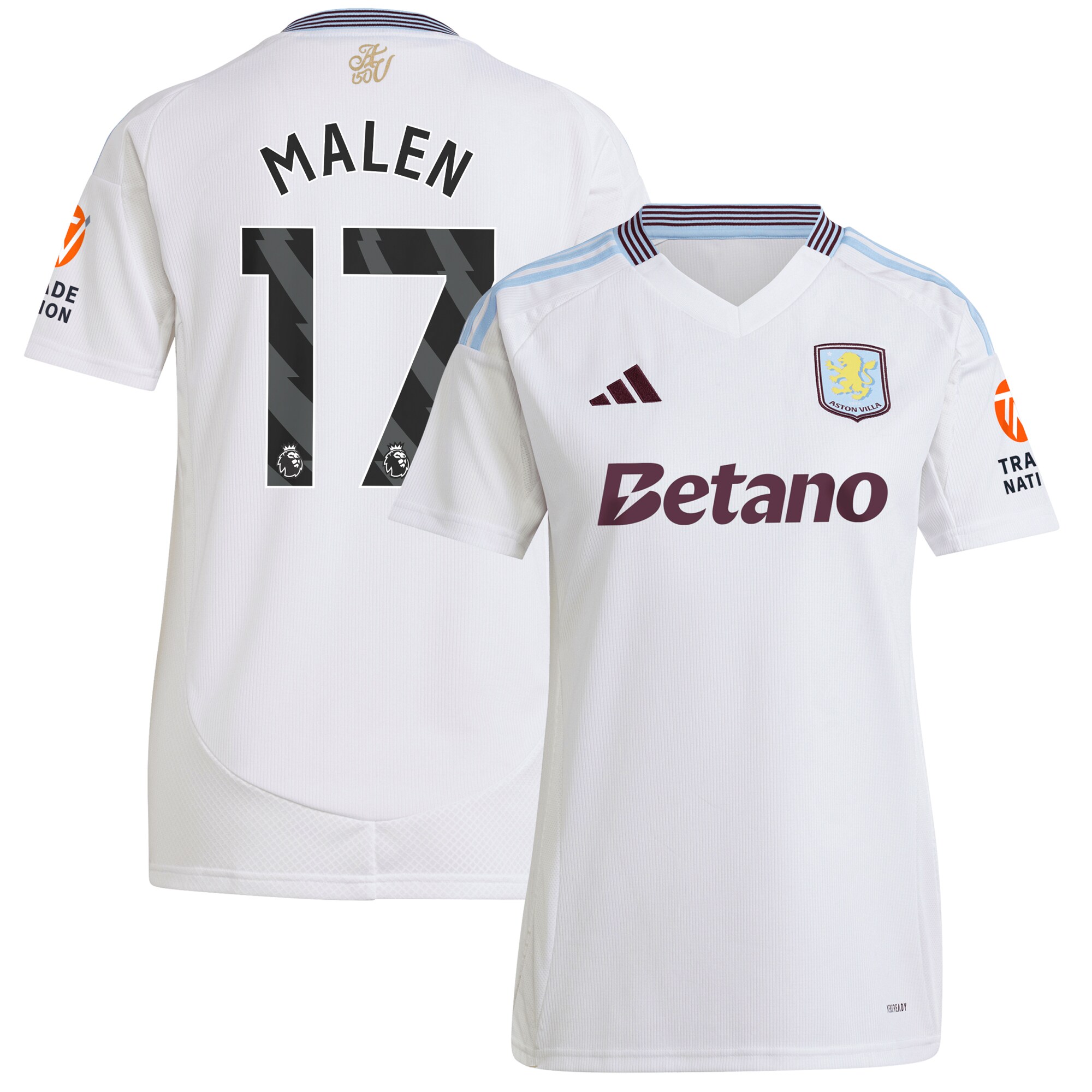 aston villa adidas away shirt 2024-25 – womens with malen 17 printing Collection | AVFC Fan Shop Official Jerseys and Shirts