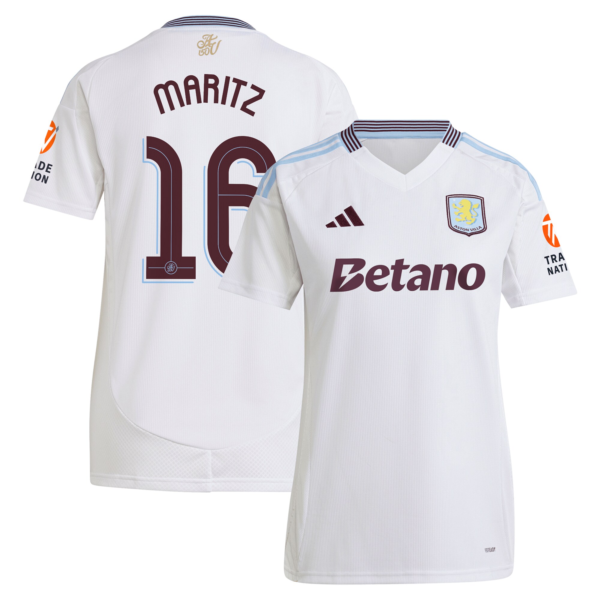 aston villa adidas away shirt 2024-25 – womens with maritz 16 cup printing Collection | AVFC Fan Shop Official Jerseys and Shirts