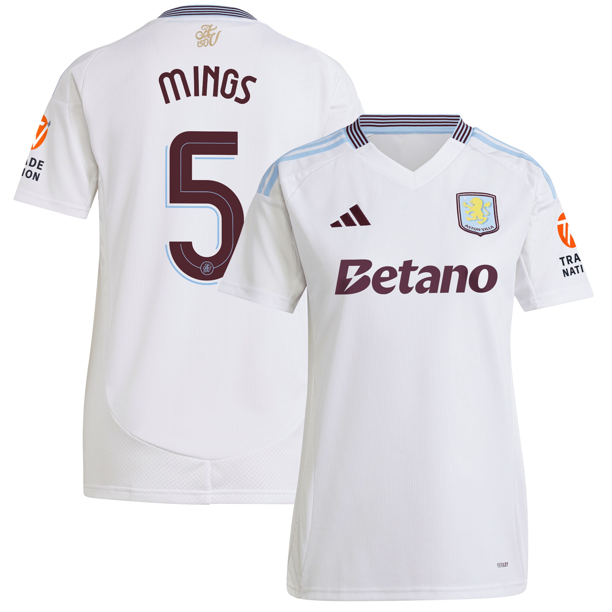 aston villa adidas away shirt 2024-25 – womens with mings 5 cup printing Collection | AVFC Fan Shop Official Jerseys and Shirts