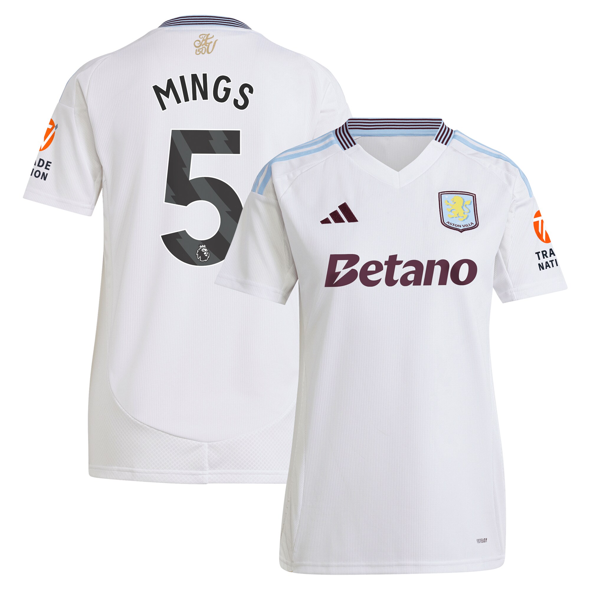 aston villa adidas away shirt 2024-25 – womens with mings 5 printing Collection | AVFC Fan Shop Official Jerseys and Shirts