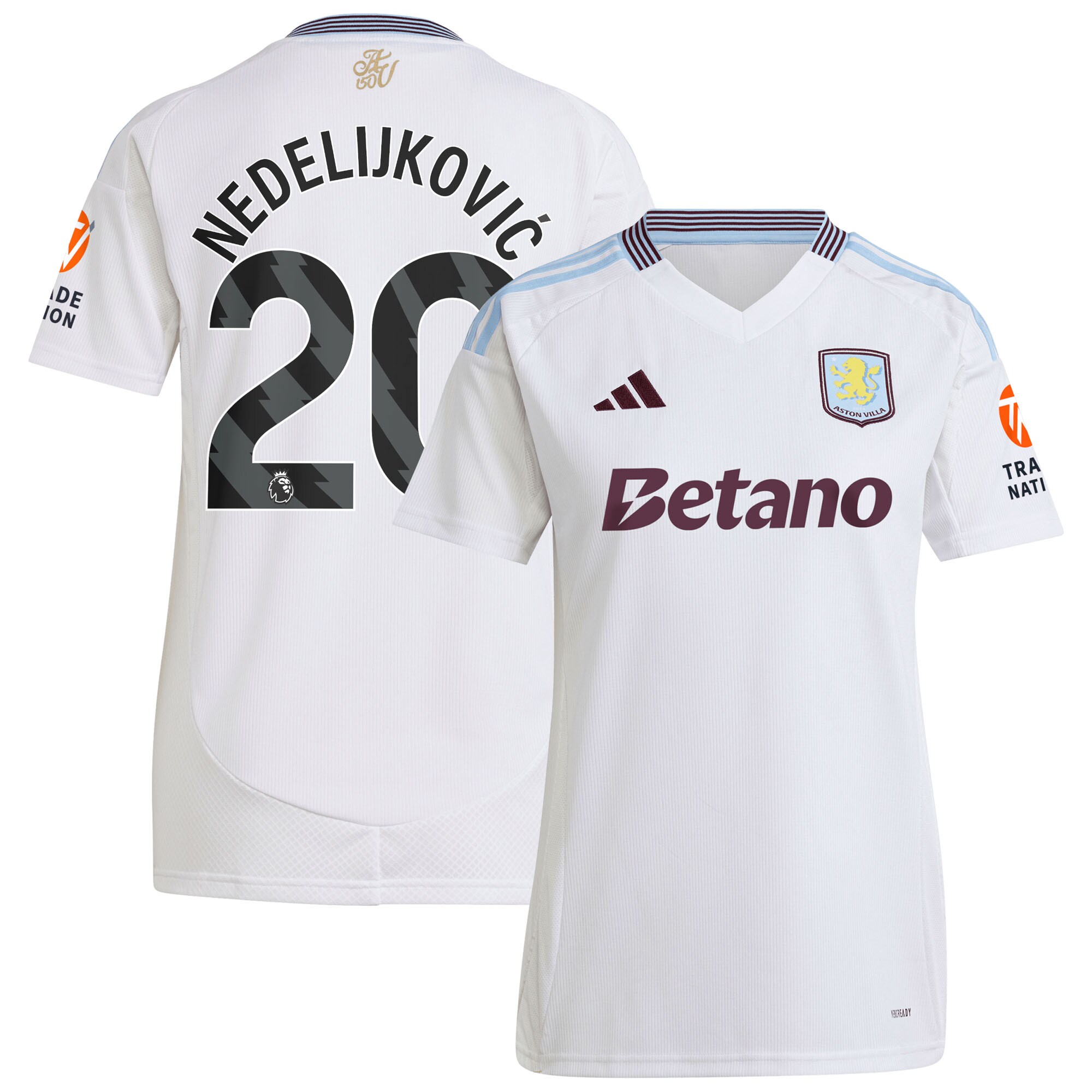 aston villa adidas away shirt 2024-25 – womens with nedeljković 20 printing Collection | AVFC Fan Shop Official Jerseys and Shirts