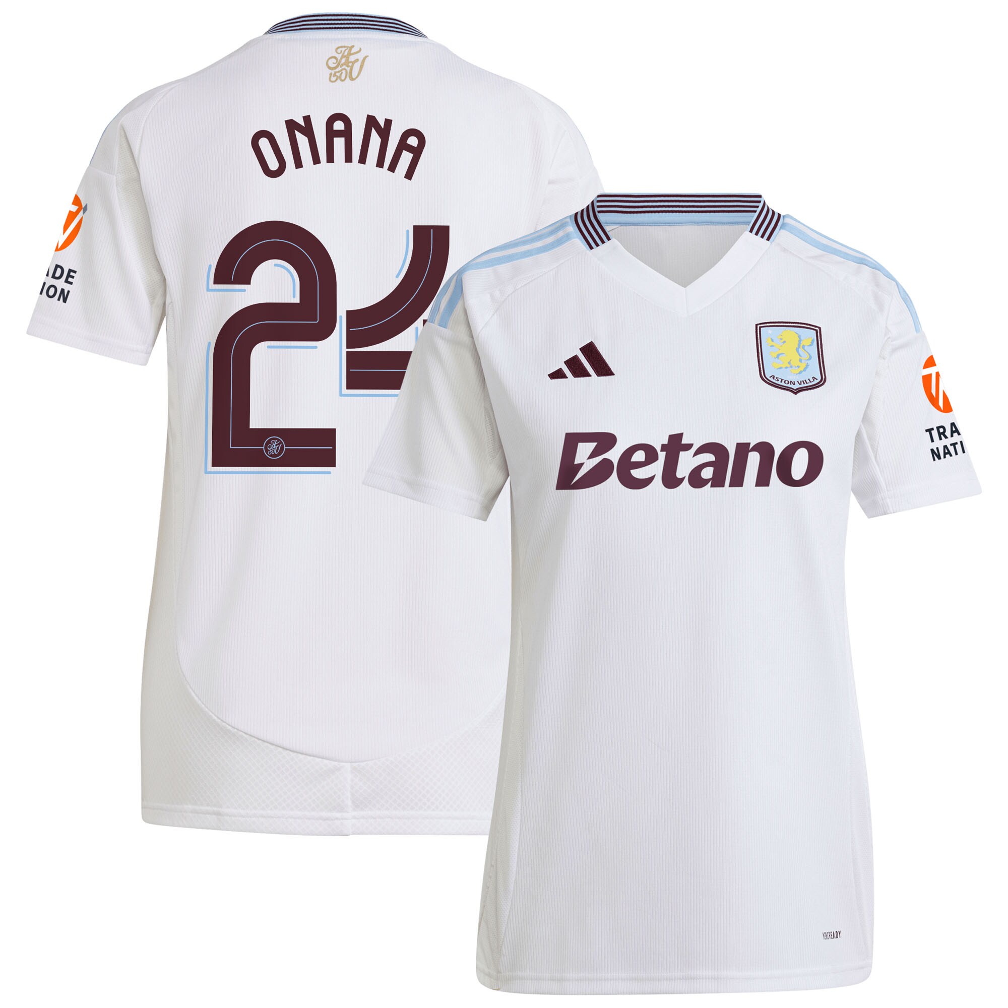 aston villa adidas away shirt 2024-25 – womens with onana 24 cup printing Collection | AVFC Fan Shop Official Jerseys and Shirts