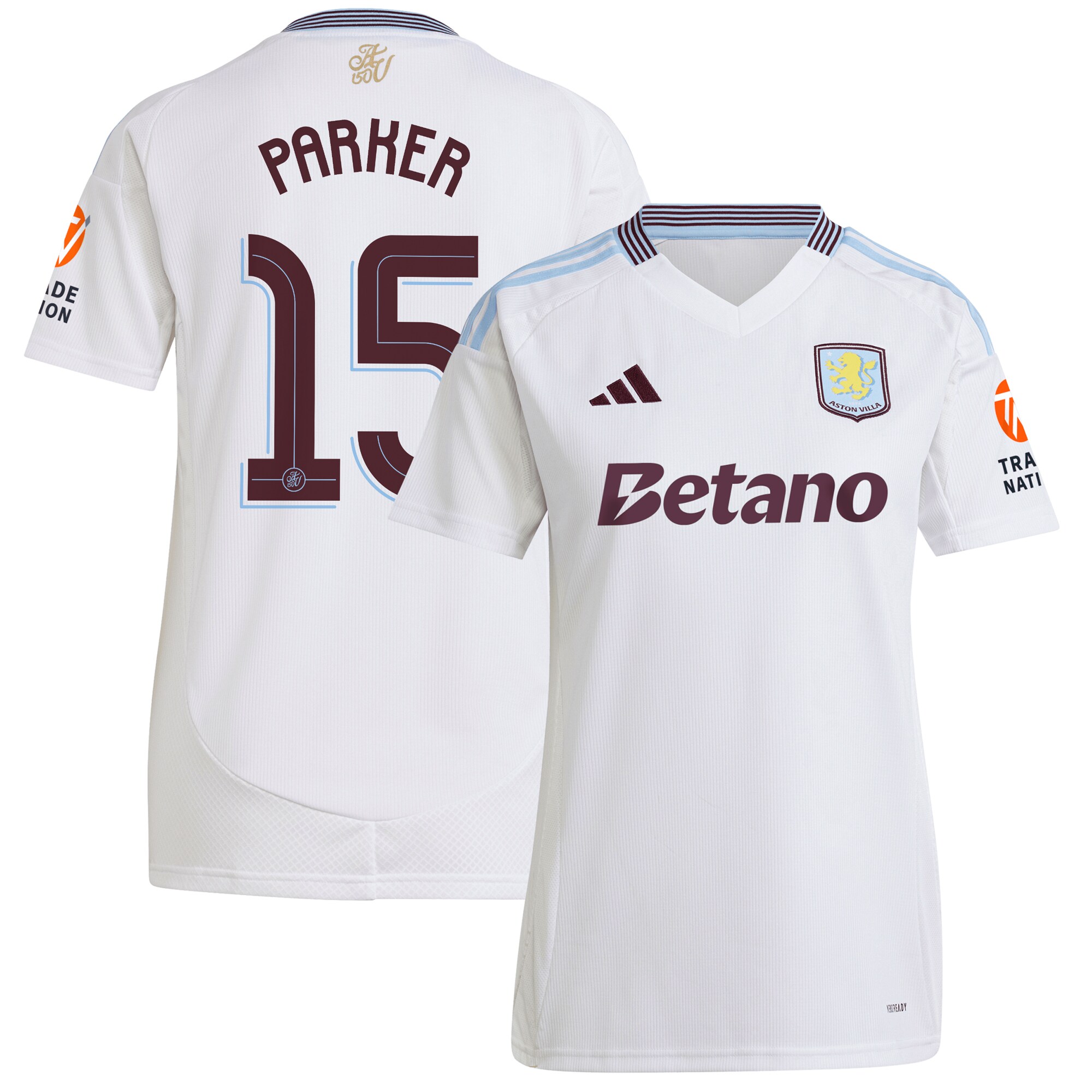aston villa adidas away shirt 2024-25 – womens with parker 15 cup printing Collection | AVFC Fan Shop Official Jerseys and Shirts
