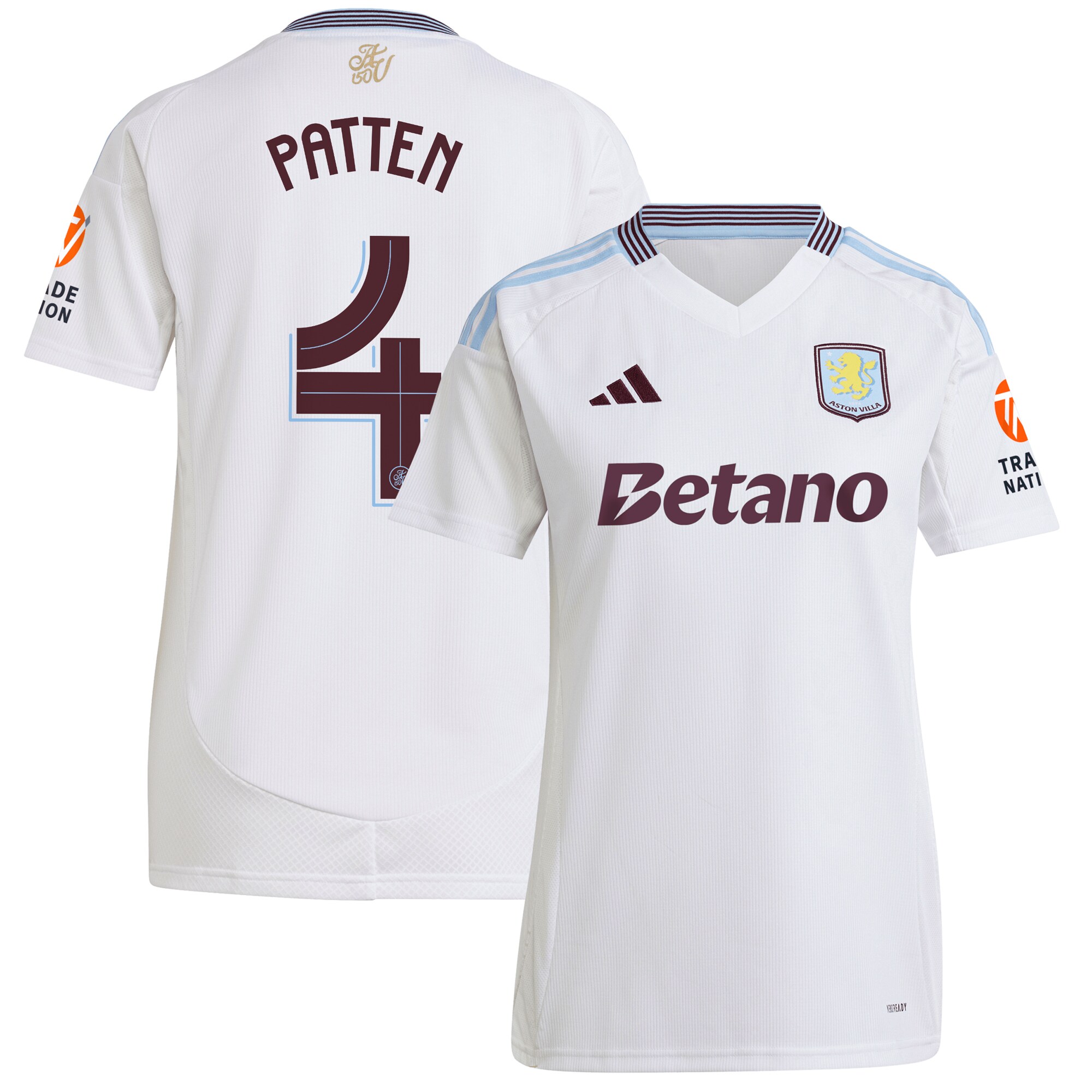 aston villa adidas away shirt 2024-25 – womens with patten 4 cup printing Collection | AVFC Fan Shop Official Jerseys and Shirts