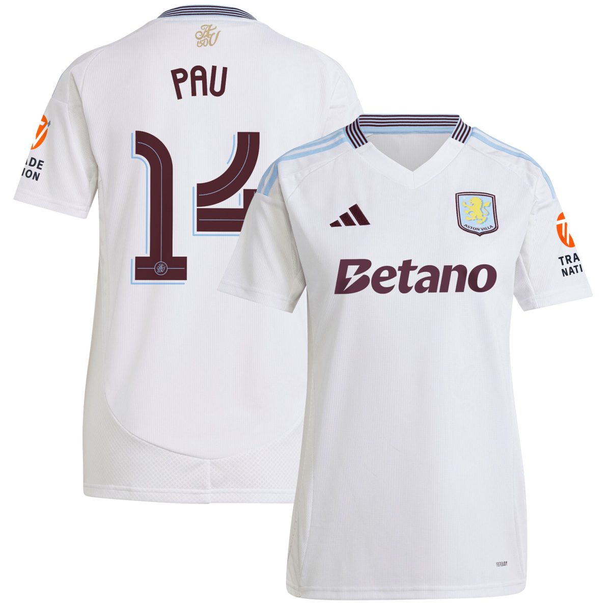 aston villa adidas away shirt 2024-25 – womens with pau 14 cup printing Collection | AVFC Fan Shop Official Jerseys and Shirts