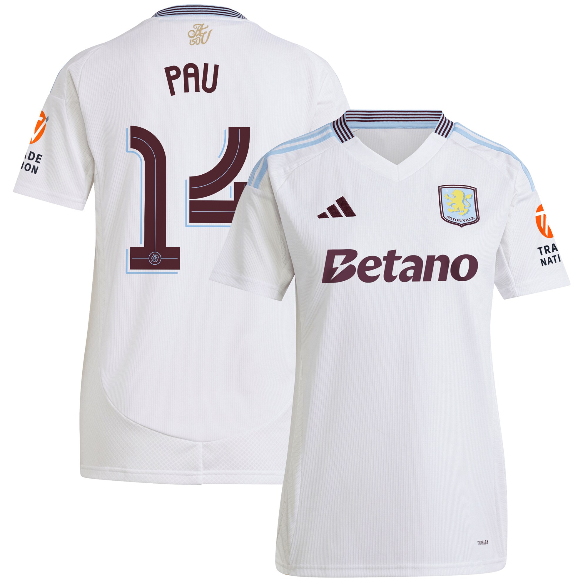 aston villa adidas away shirt 2024-25 – womens with pau 14 cup printing Collection | AVFC Fan Shop Official Jerseys and Shirts
