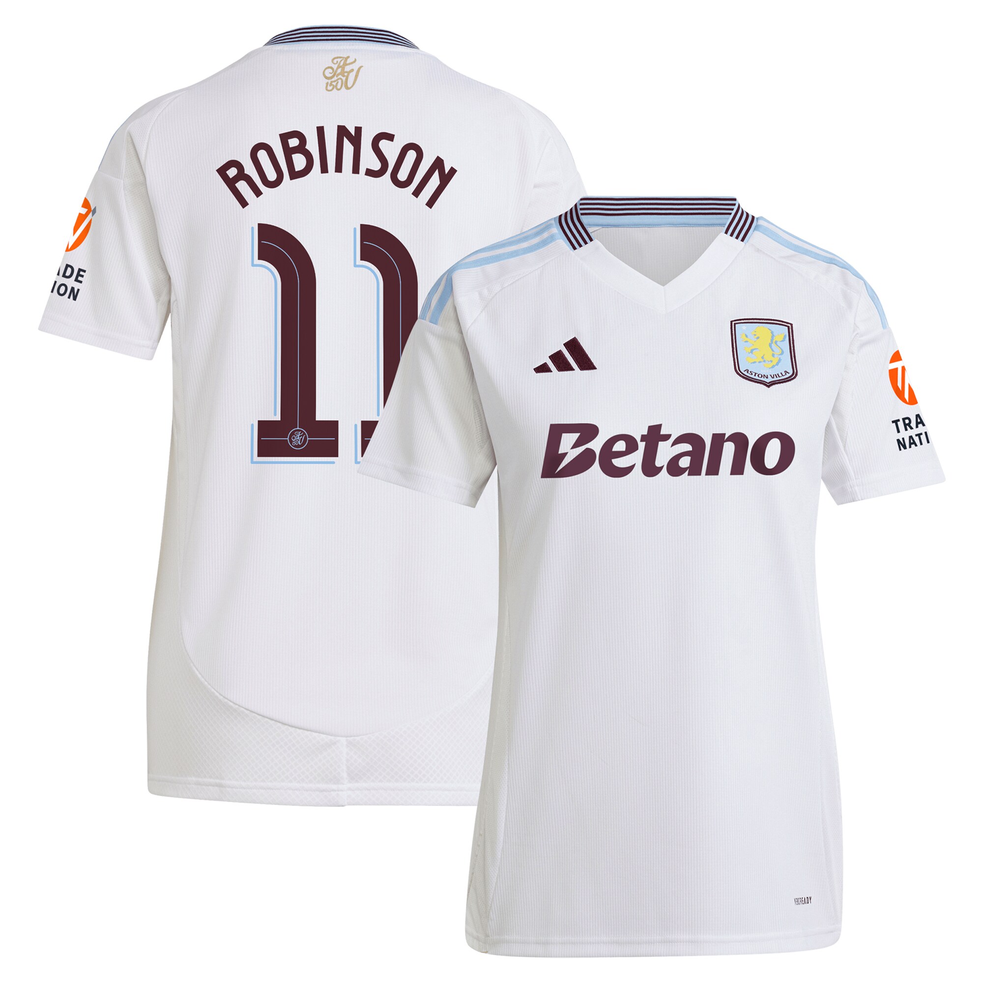 aston villa adidas away shirt 2024-25 – womens with robinson 11 cup printing Collection | AVFC Fan Shop Official Jerseys and Shirts