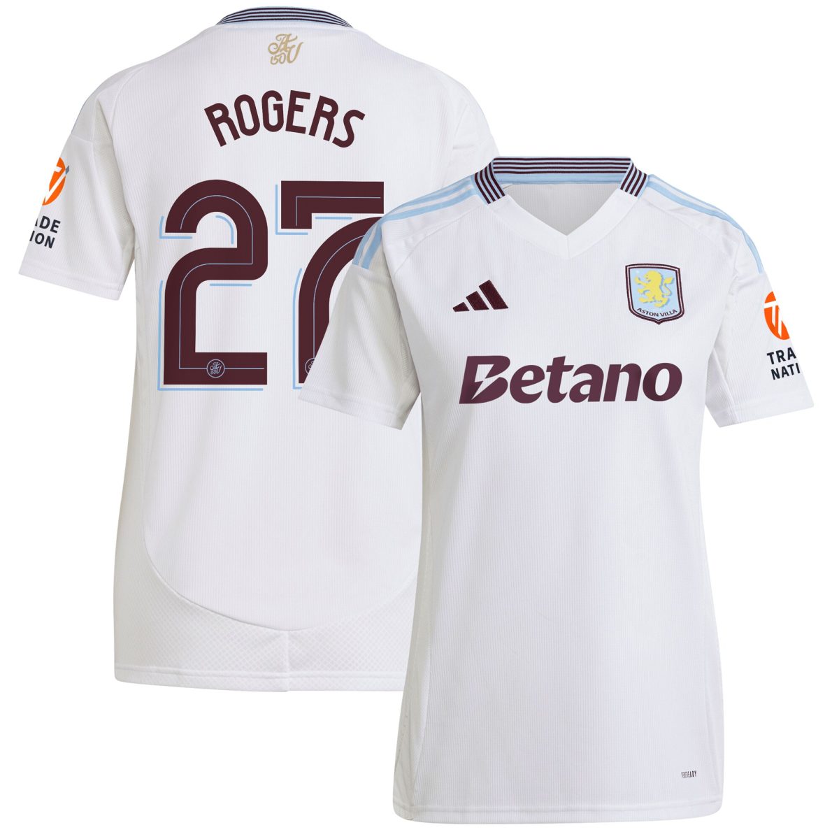 aston villa adidas away shirt 2024-25 – womens with rogers 27 cup printing Collection | AVFC Fan Shop Official Jerseys and Shirts
