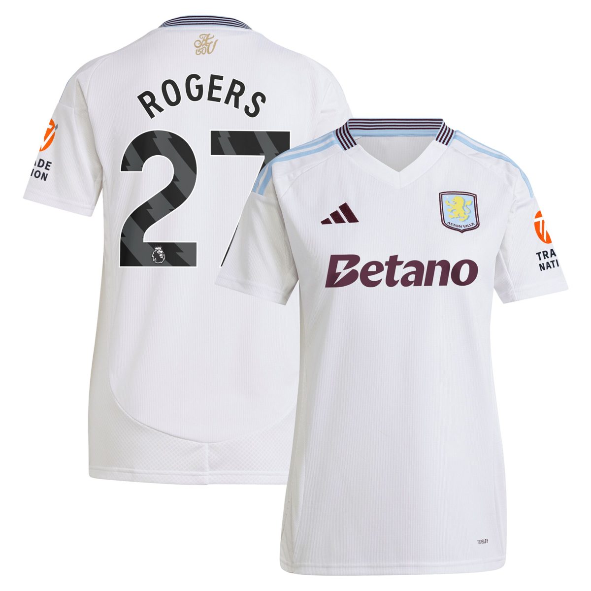 aston villa adidas away shirt 2024-25 – womens with rogers 27 printing Collection | AVFC Fan Shop Official Jerseys and Shirts