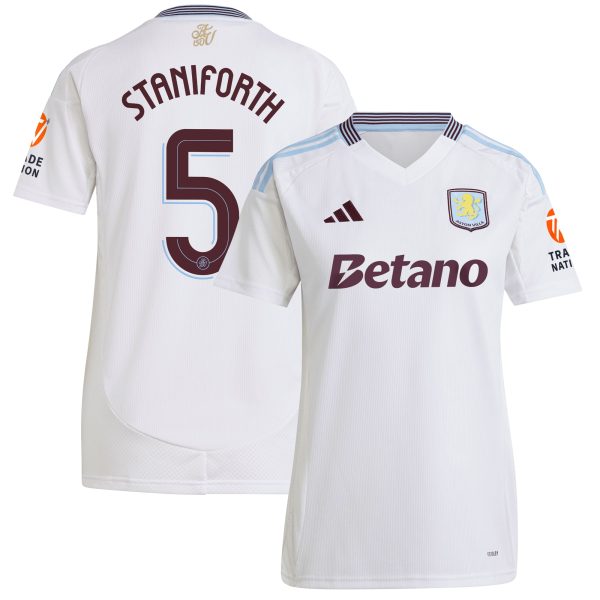 aston villa adidas away shirt 2024-25 – womens with staniforth 5 cup printing Collection | AVFC Fan Shop Official Jerseys and Shirts