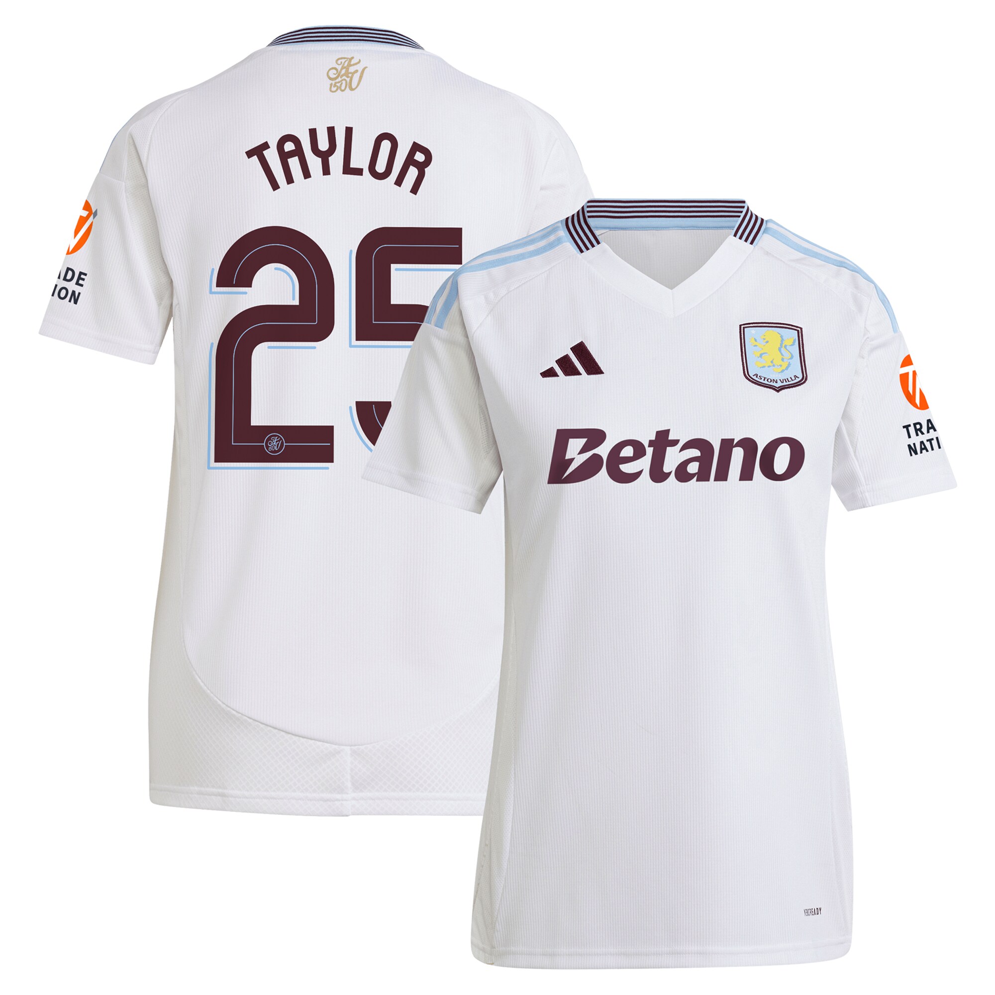 aston villa adidas away shirt 2024-25 – womens with taylor 25 cup printing Collection | AVFC Fan Shop Official Jerseys and Shirts