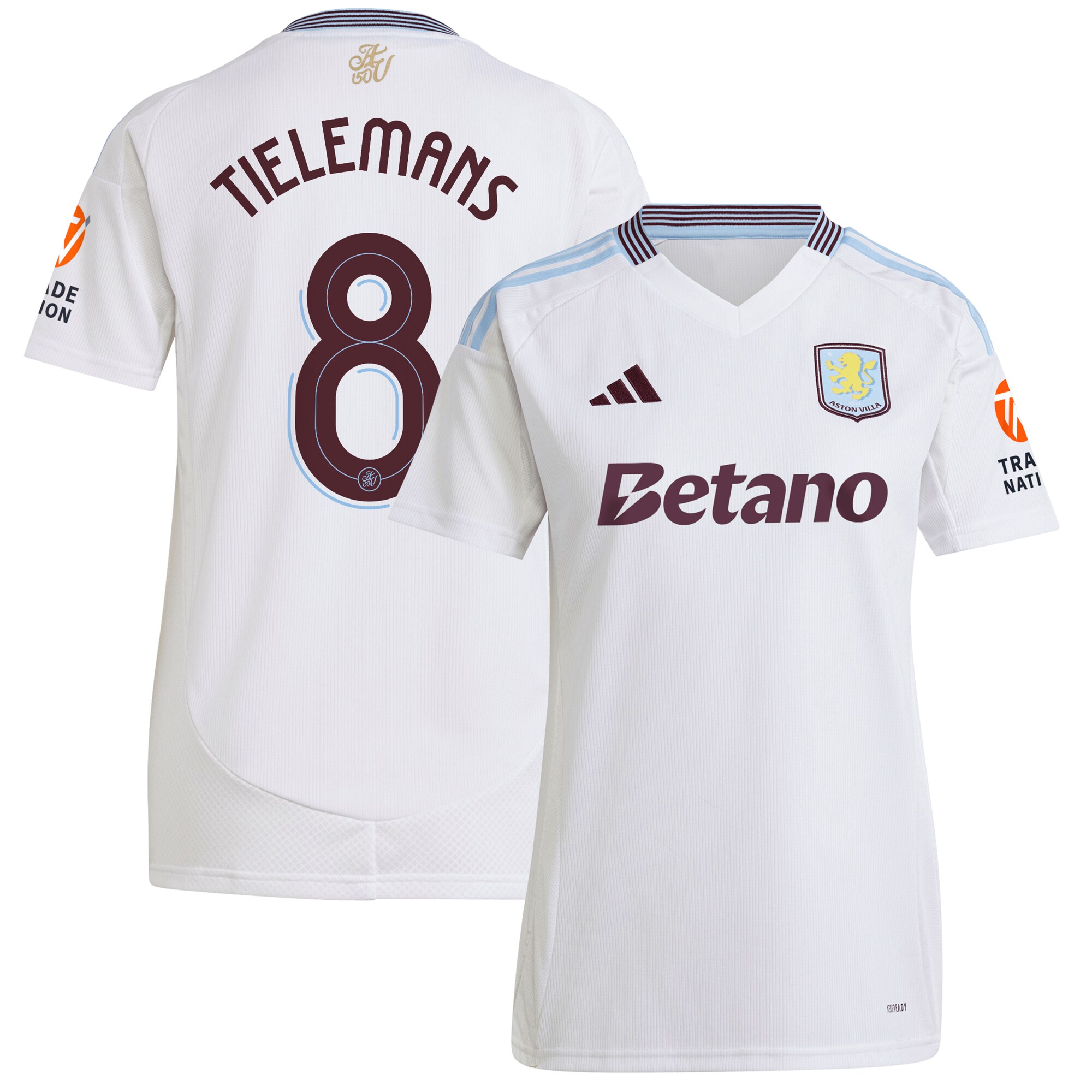 aston villa adidas away shirt 2024-25 – womens with tielemans 8 cup printing Collection | AVFC Fan Shop Official Jerseys and Shirts