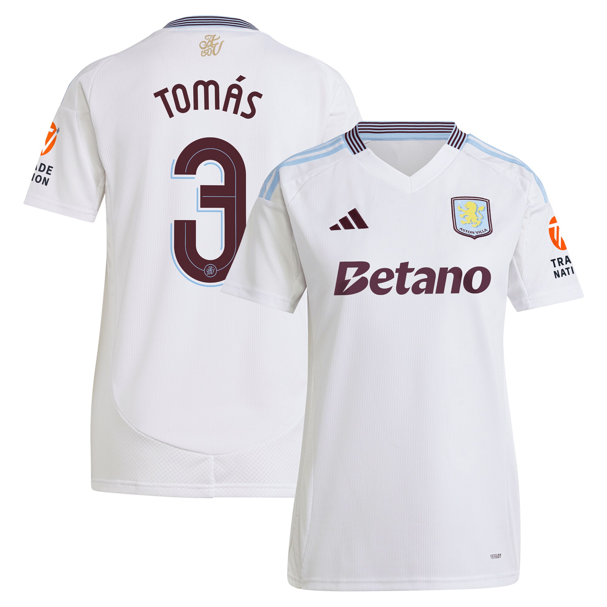 aston villa adidas away shirt 2024-25 – womens with tomás 3 cup printing Collection | AVFC Fan Shop Official Jerseys and Shirts
