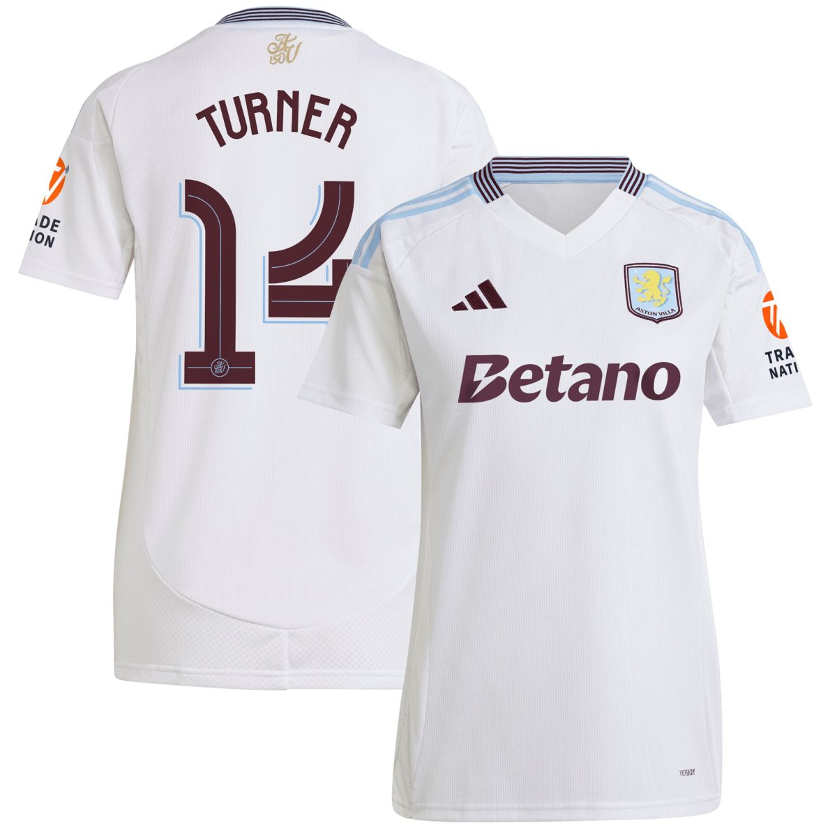aston villa adidas away shirt 2024-25 – womens with turner 14 cup printing Collection | AVFC Fan Shop Official Jerseys and Shirts