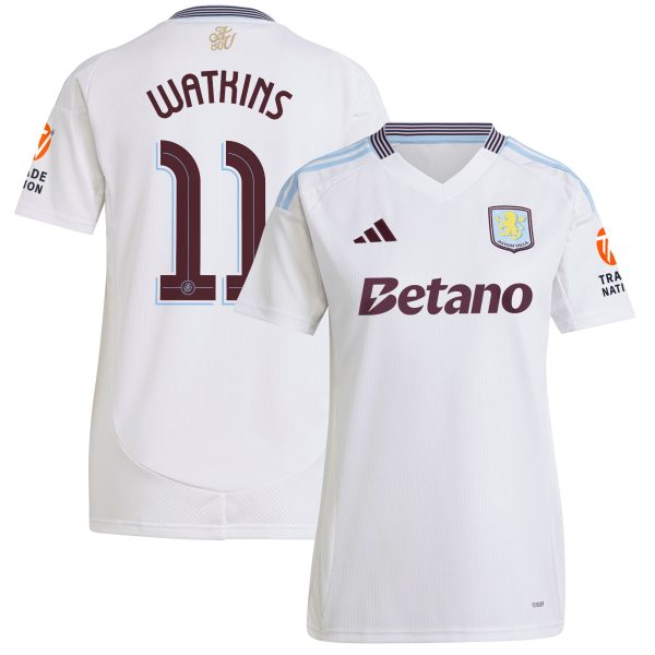 aston villa adidas away shirt 2024-25 – womens with watkins 11 cup printing Collection | AVFC Fan Shop Official Jerseys and Shirts