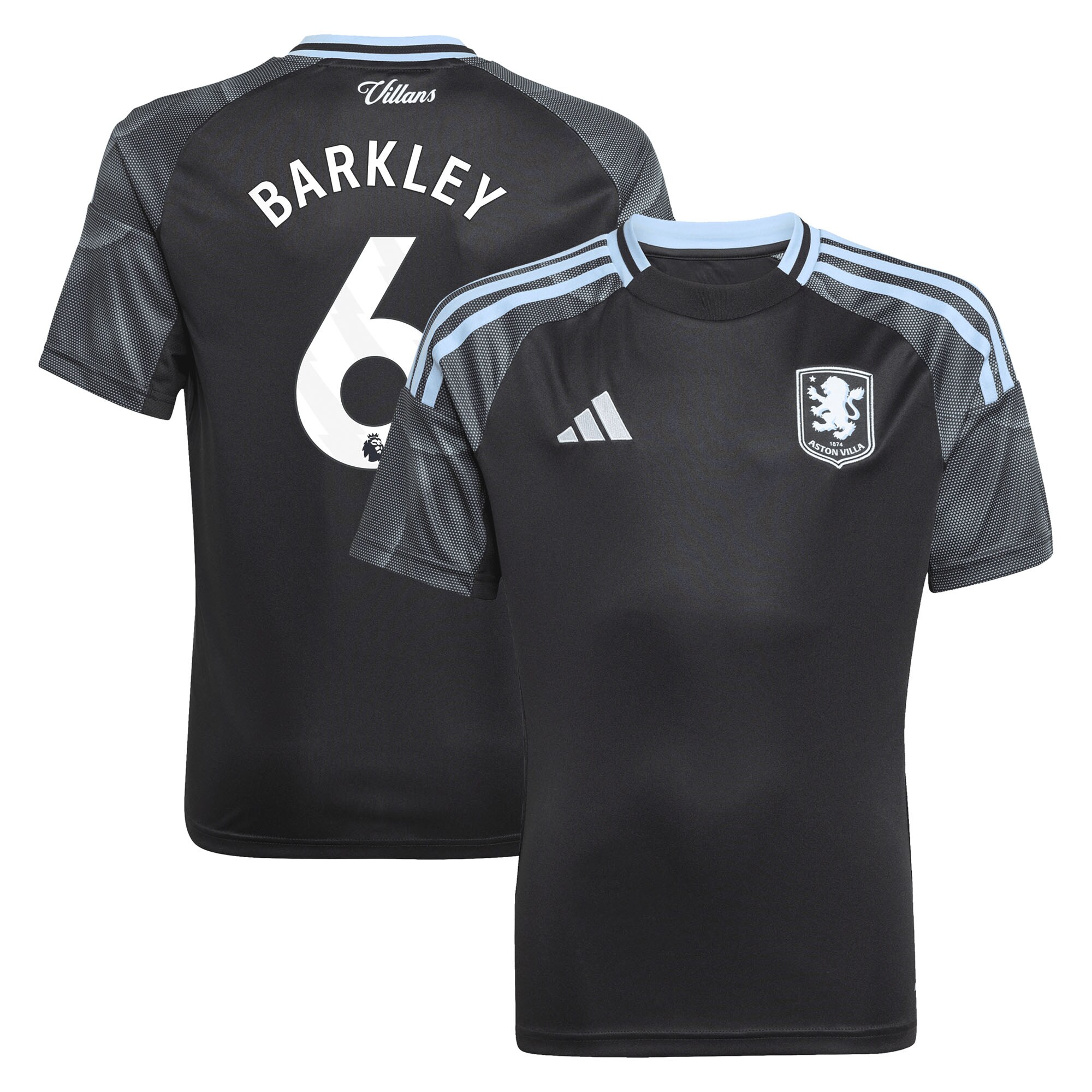 aston villa adidas away shirt 2025-26 – kids with barkley 6 printing Collection | AVFC Fan Shop Official Jerseys and Shirts